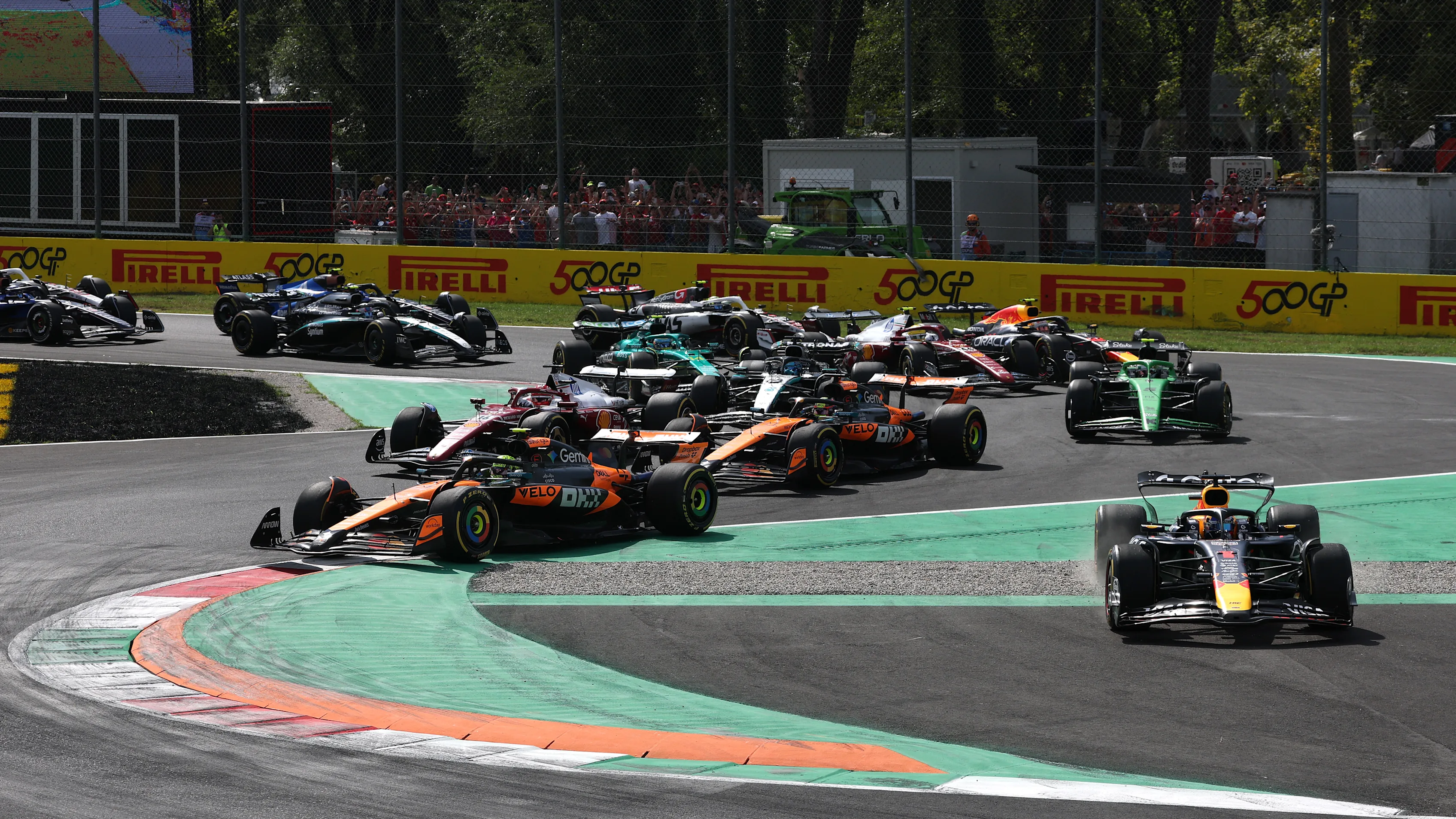MONZA, ITALY - SEPTEMBER 07: Max Verstappen of the Netherlands driving the (1) Oracle Red Bull