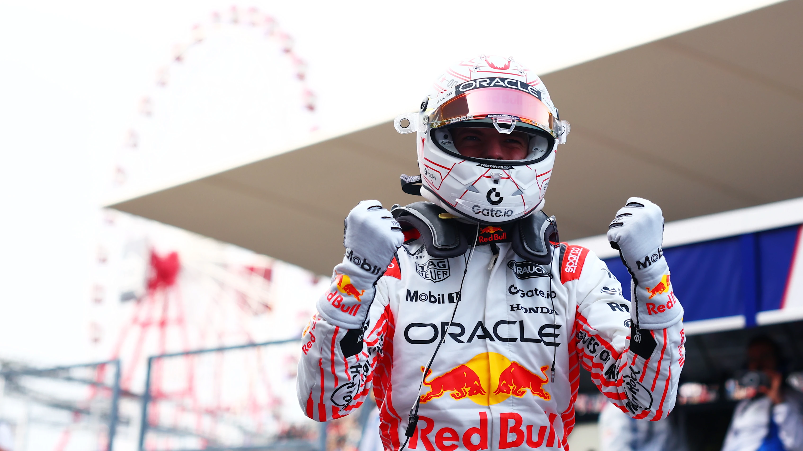 SUZUKA, JAPAN - APRIL 05: Pole position qualifier Max Verstappen of the Netherlands and Oracle Red