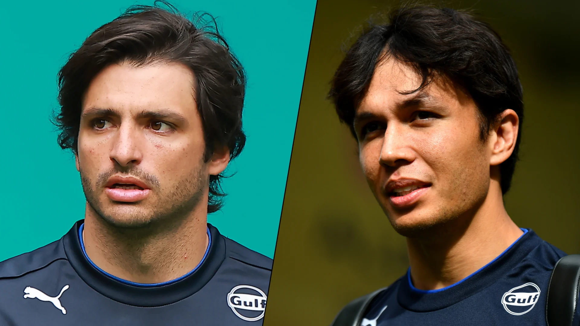 MIAMI, FLORIDA - MAY 02: Alexander Albon of Thailand and Williams and Carlos Sainz of Spain and