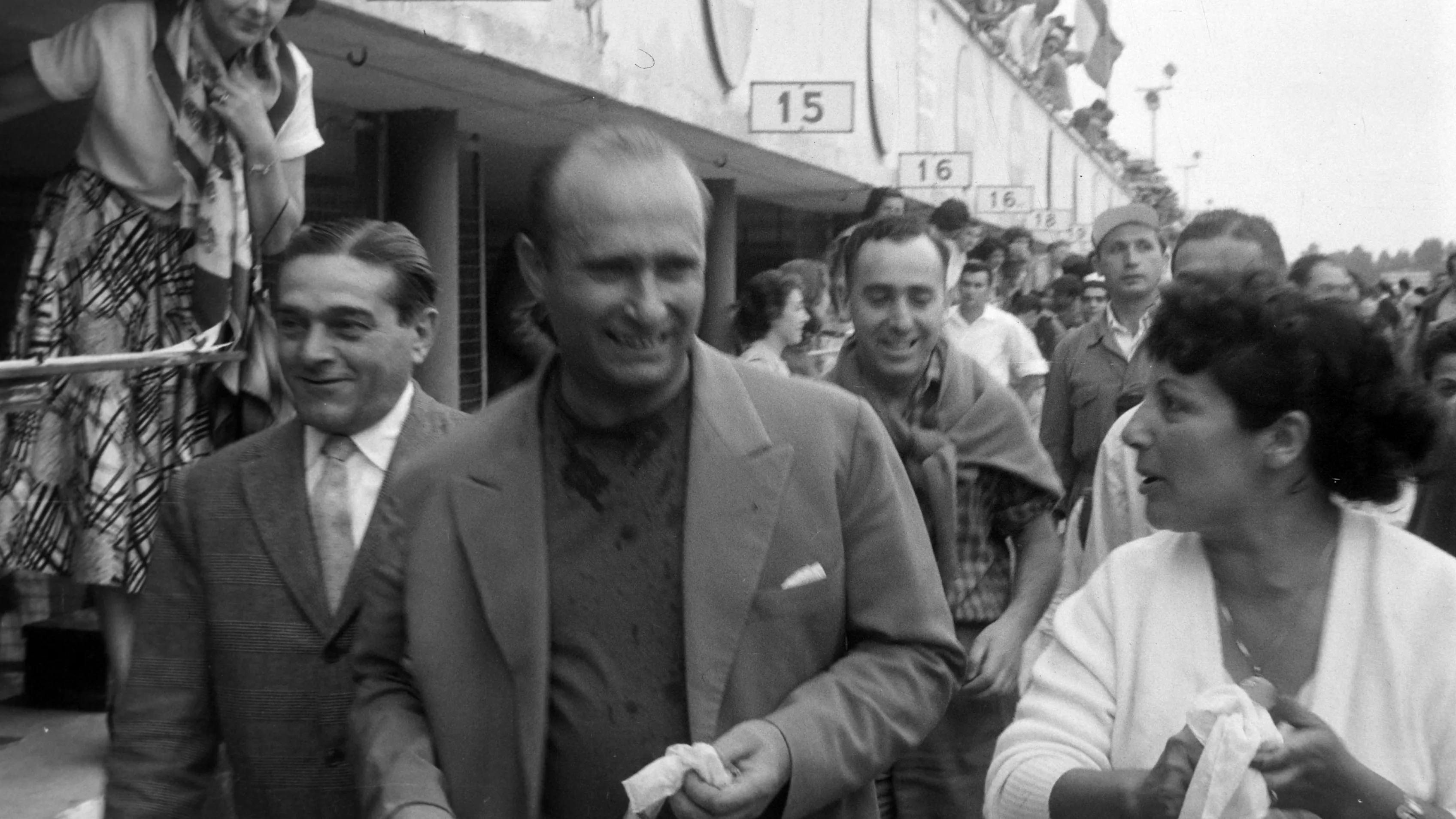 AUTODROMO NAZIONALE MONZA, ITALY - SEPTEMBER 02: Juan Manuel Fangio during the Italian GP at