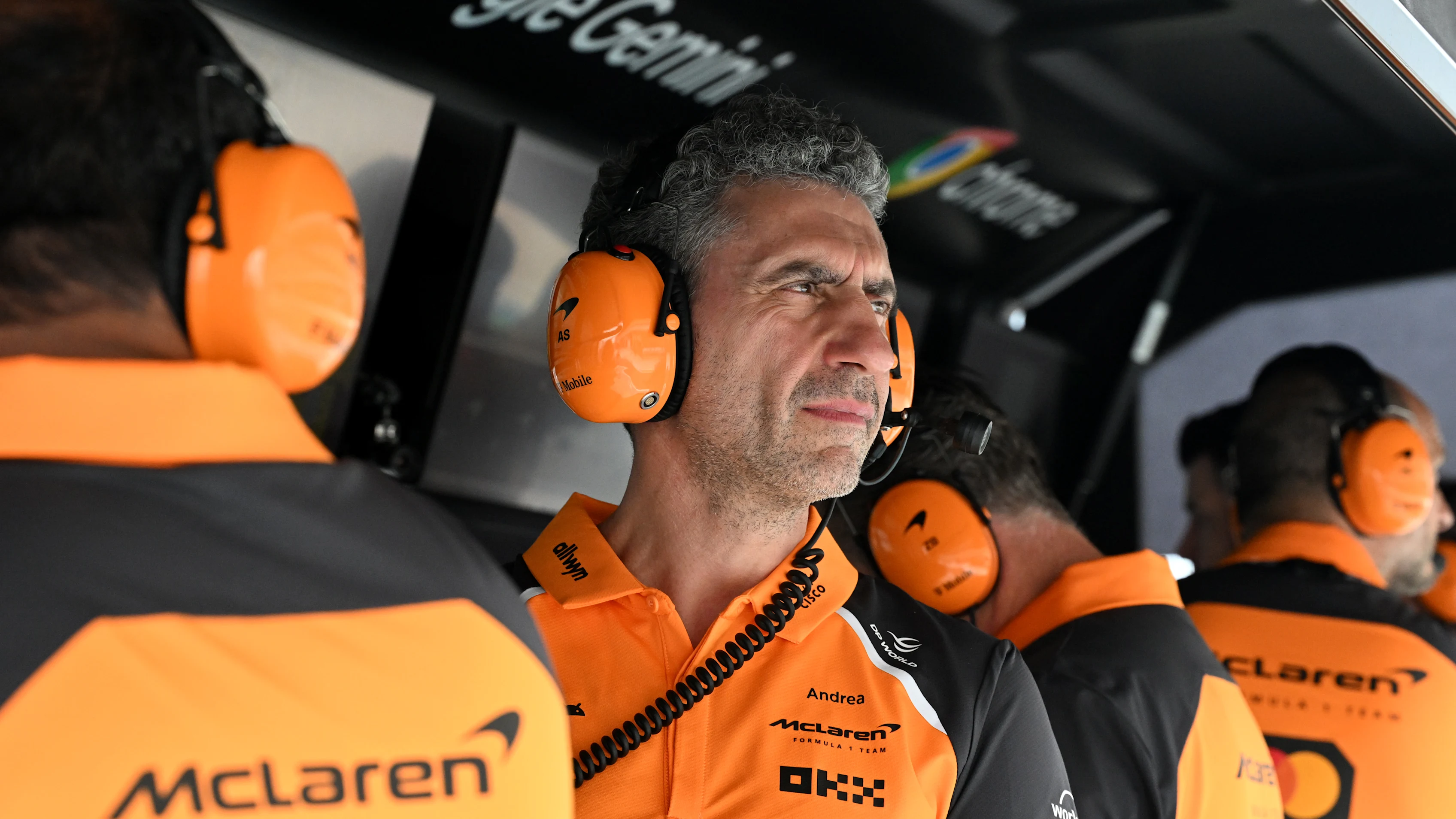 MIAMI, FLORIDA - MAY 02: Andrea Stella, Team Principal of McLaren looks on from the pit wall during
