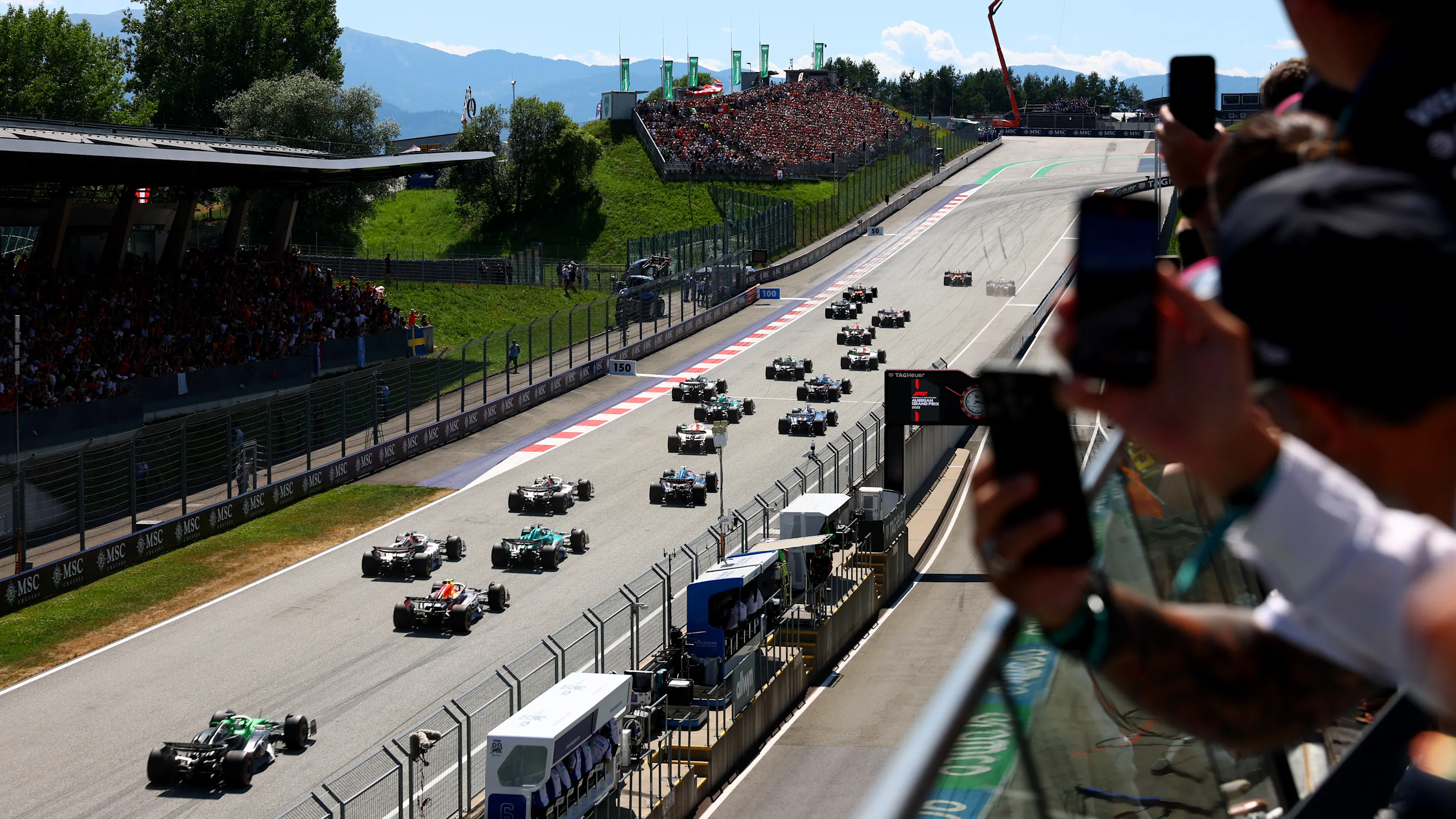 SPIELBERG, AUSTRIA - JUNE 29: Lando Norris of Great Britain driving the (4) McLaren MCL39 Mercedes