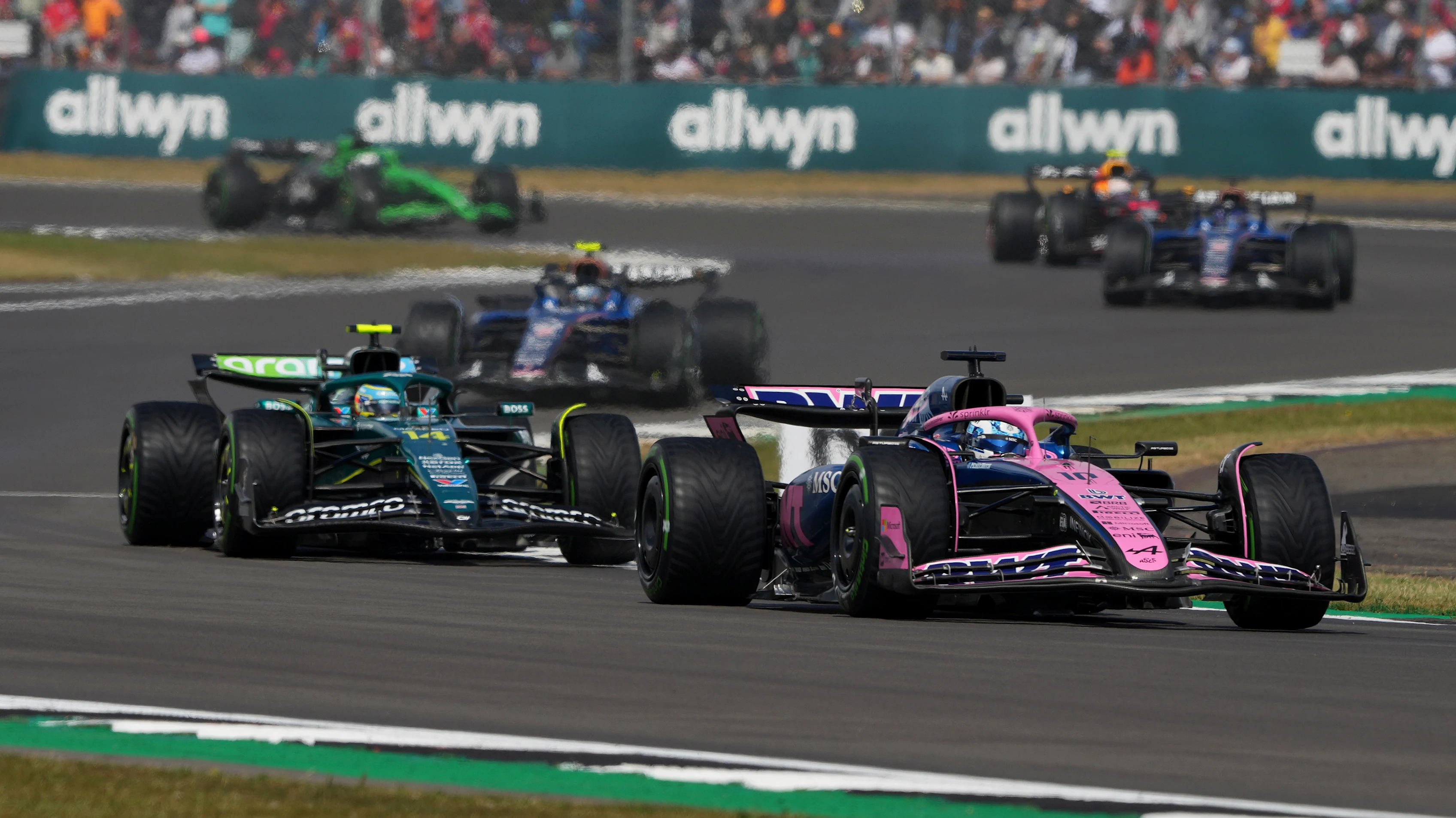 NORTHAMPTON, ENGLAND - JULY 06: Pierre Gasly of France driving the (10) Alpine F1 A525 Renault on