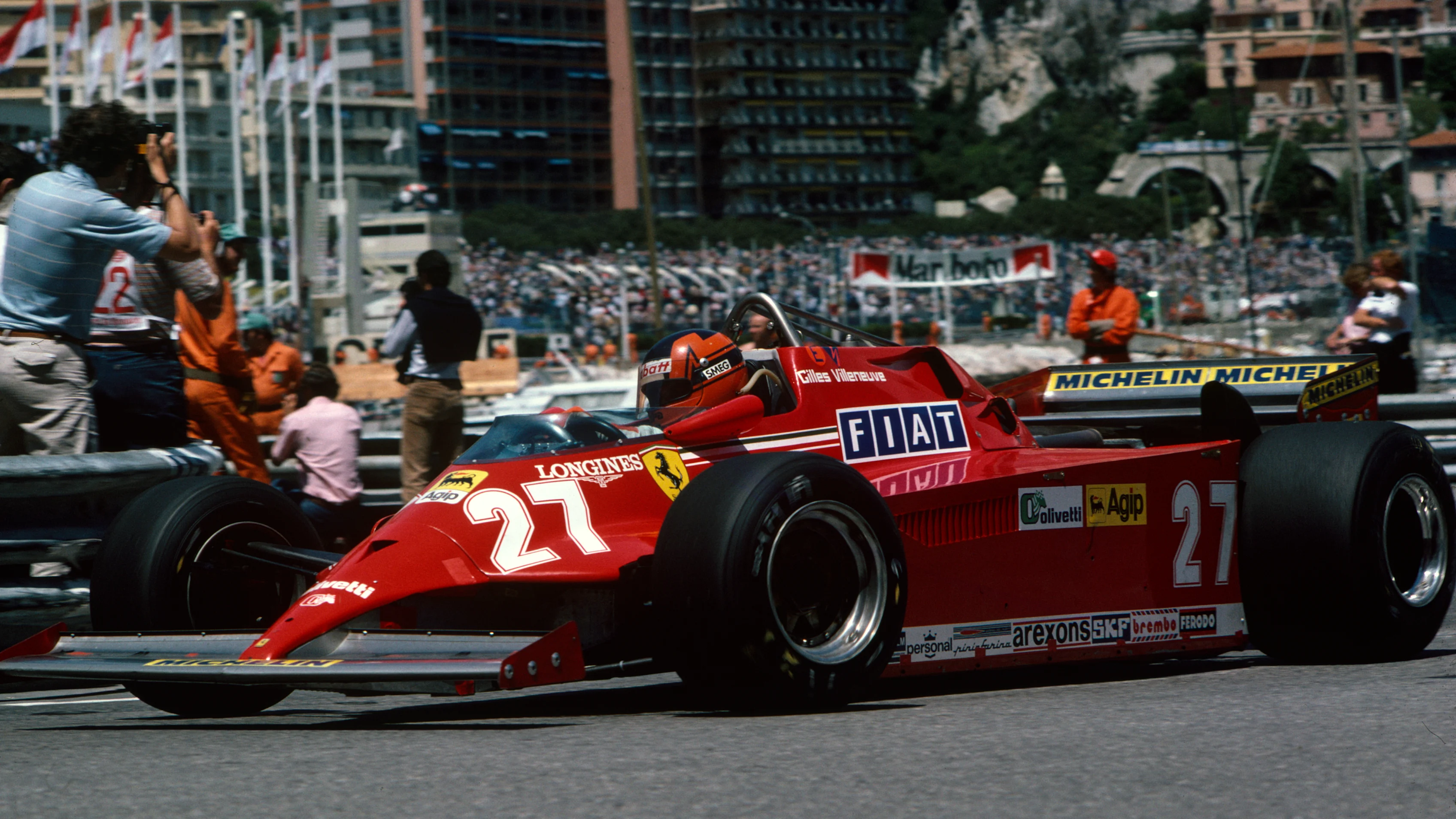 MONTE CARLO, MONACO - MAY 31: Gilles Villeneuve, Ferrari 126CK during the Monaco GP at Monte Carlo