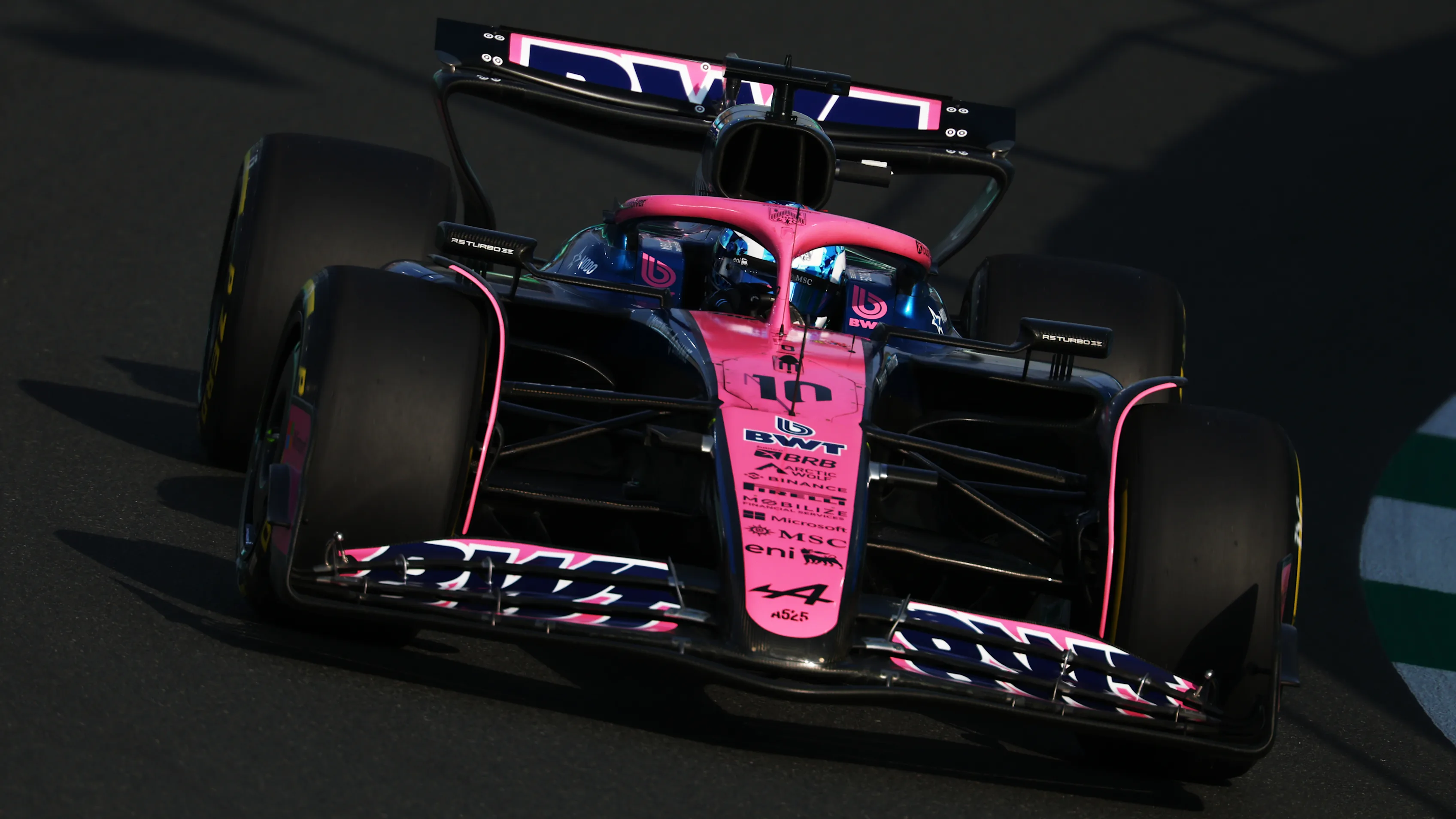 JEDDAH, SAUDI ARABIA - APRIL 18: Pierre Gasly of France driving the (10) Alpine F1 A525 Renault on