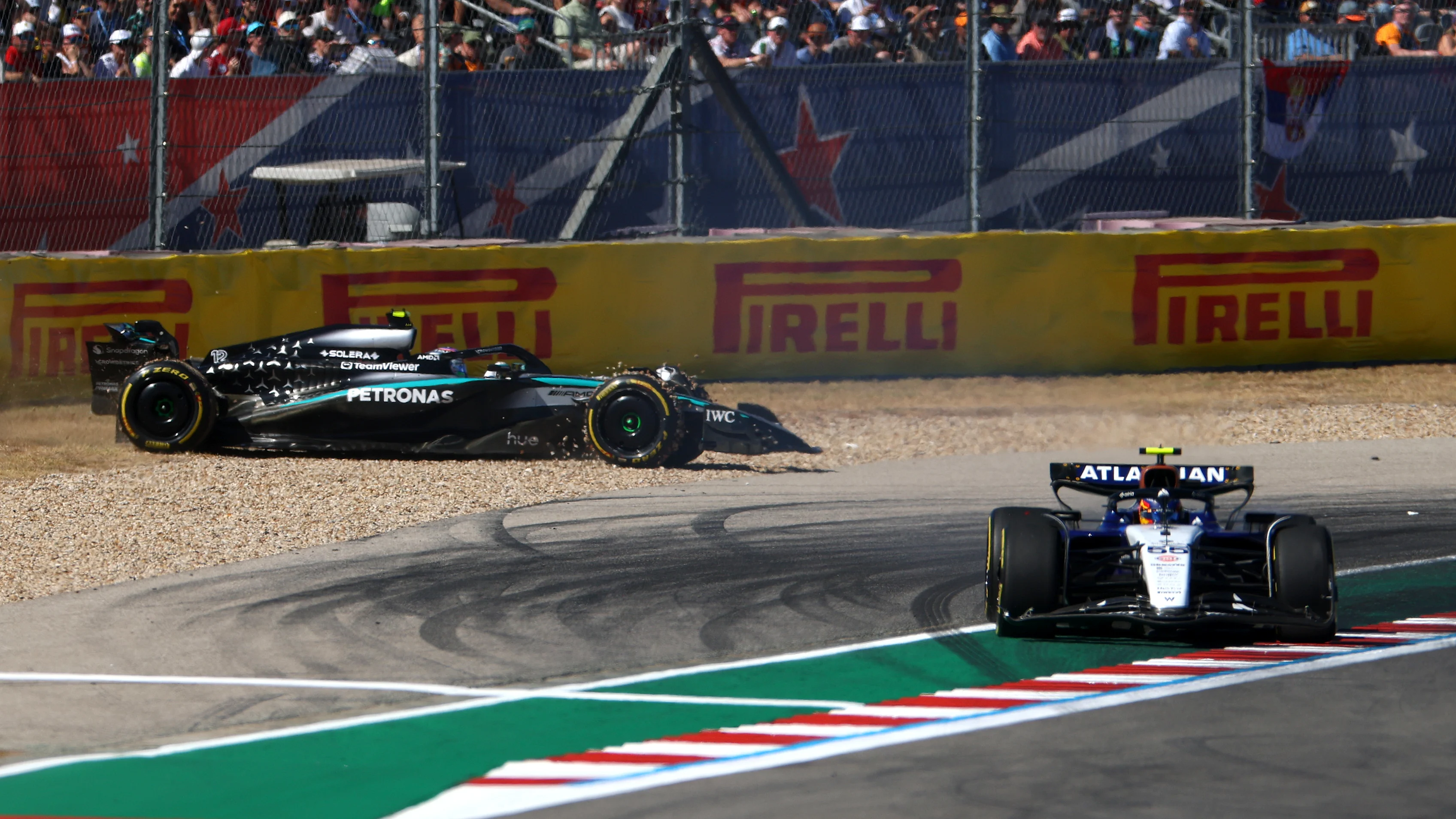 AUSTIN, TEXAS - OCTOBER 19: Carlos Sainz of Spain and Williams on the grid during the F1 Grand Prix