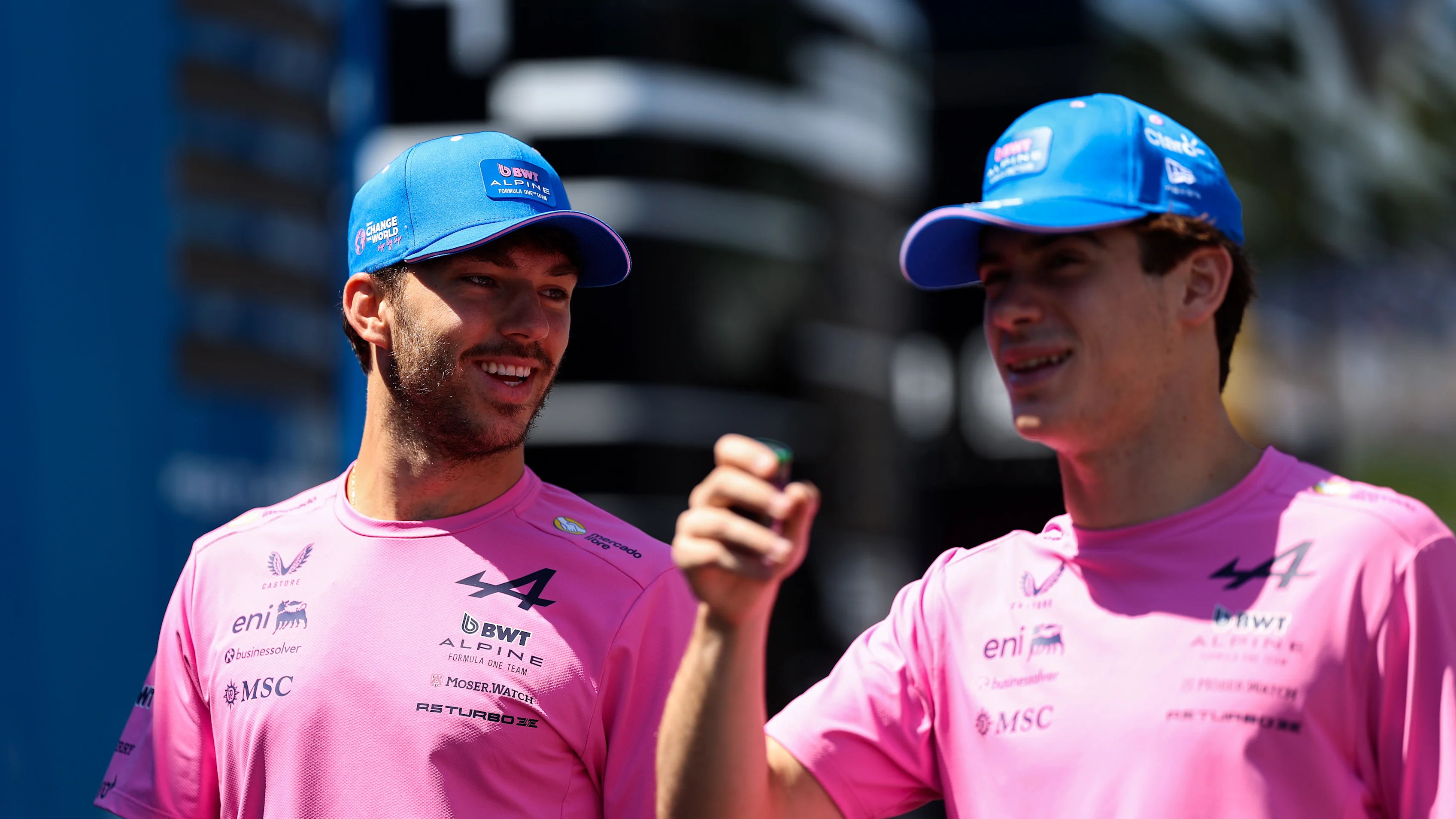 SPIELBERG, AUSTRIA - JUNE 26: Pierre Gasly of France and Alpine F1 and Franco Colapinto of