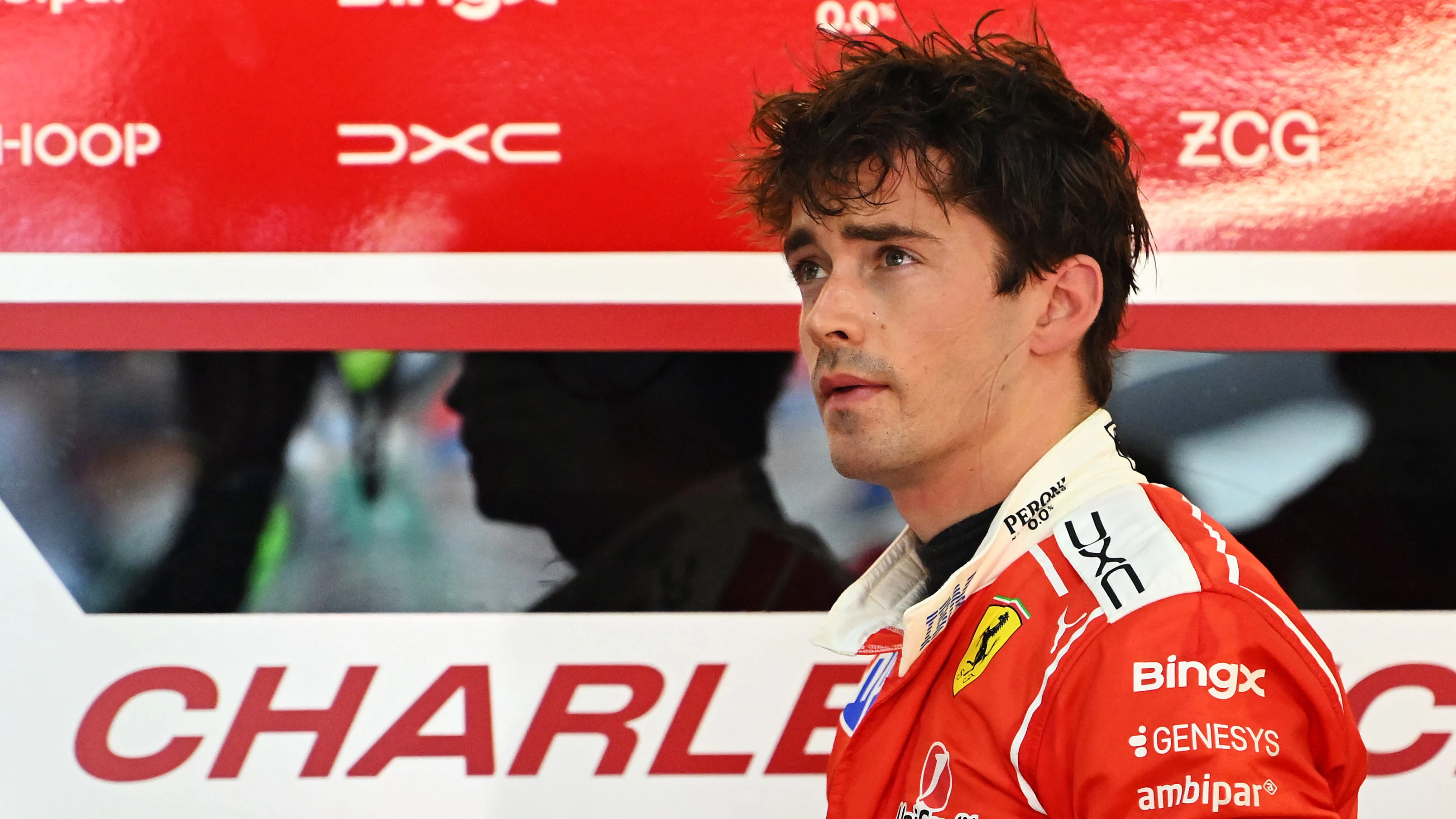 KUALA LUMPUR, MALAYSIA - OCTOBER 02: Charles Leclerc of Monaco and Scuderia Ferrari looks on in the