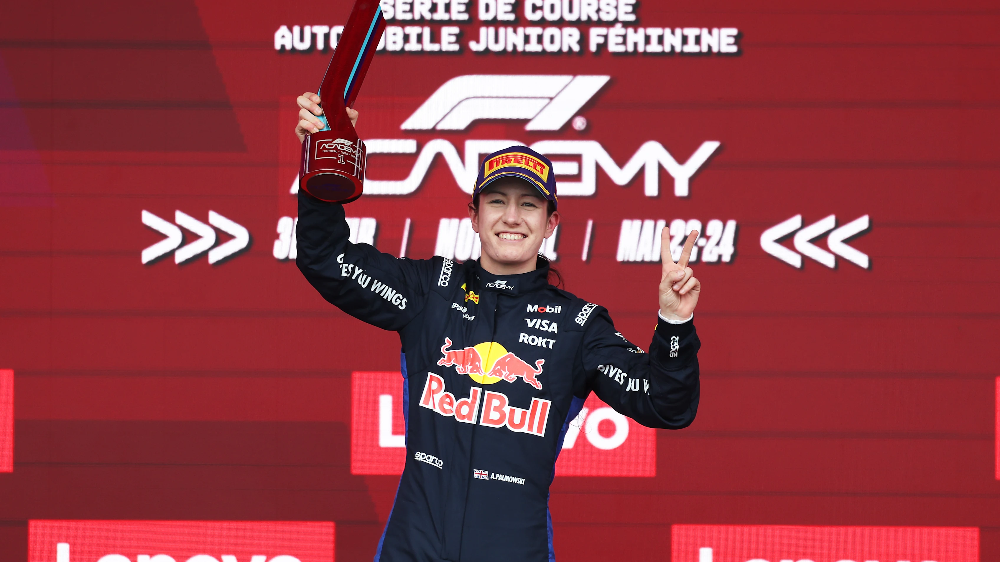 MONTREAL, QUEBEC - MAY 24: Race winner Alisha Palmowski of Great Britain and Campos Racing (21)