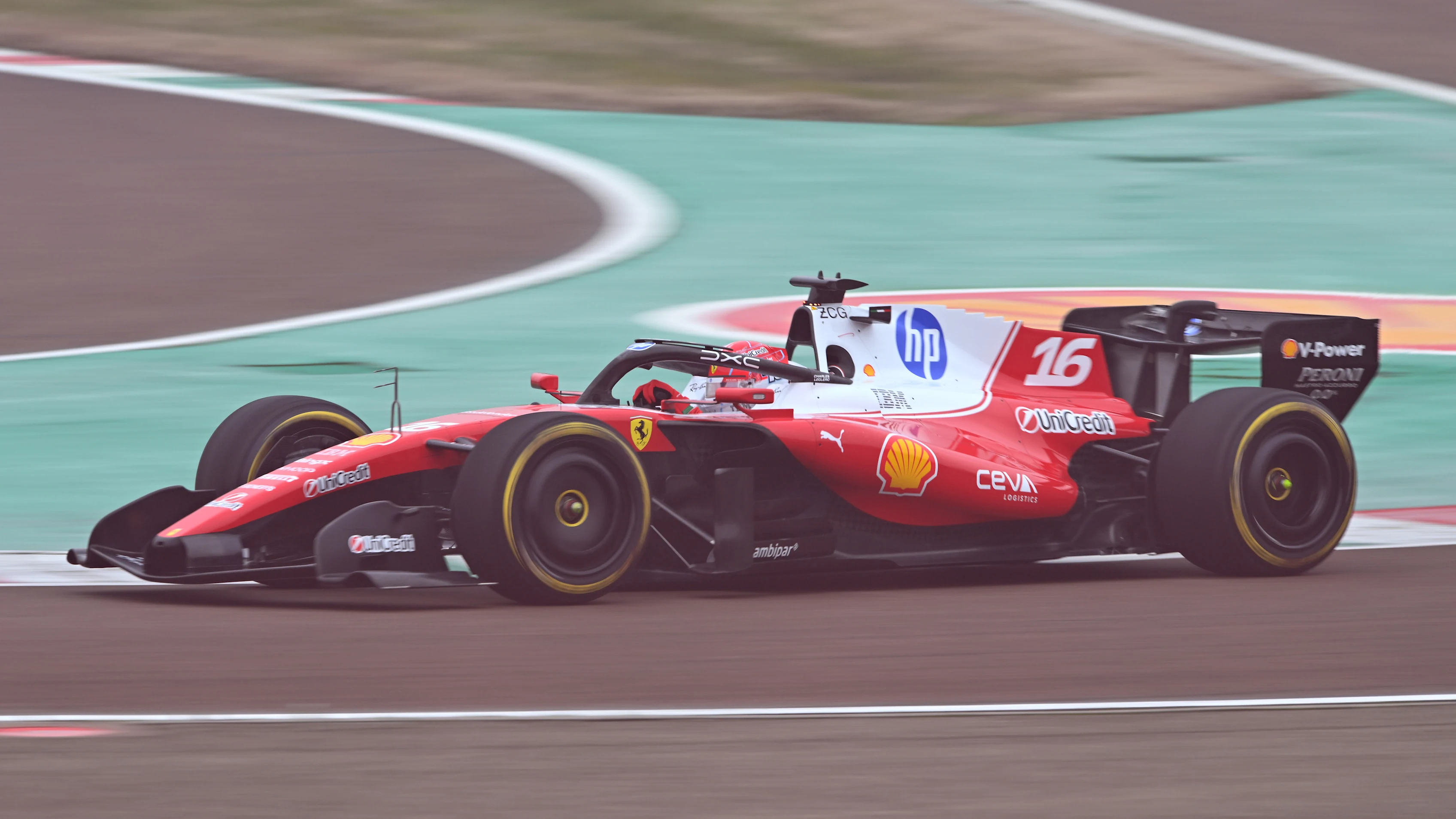 FIORANO MODENESE, ITALY - JANUARY 23: Charles Leclerc of Monaco driving the (16) Scuderia Ferrari