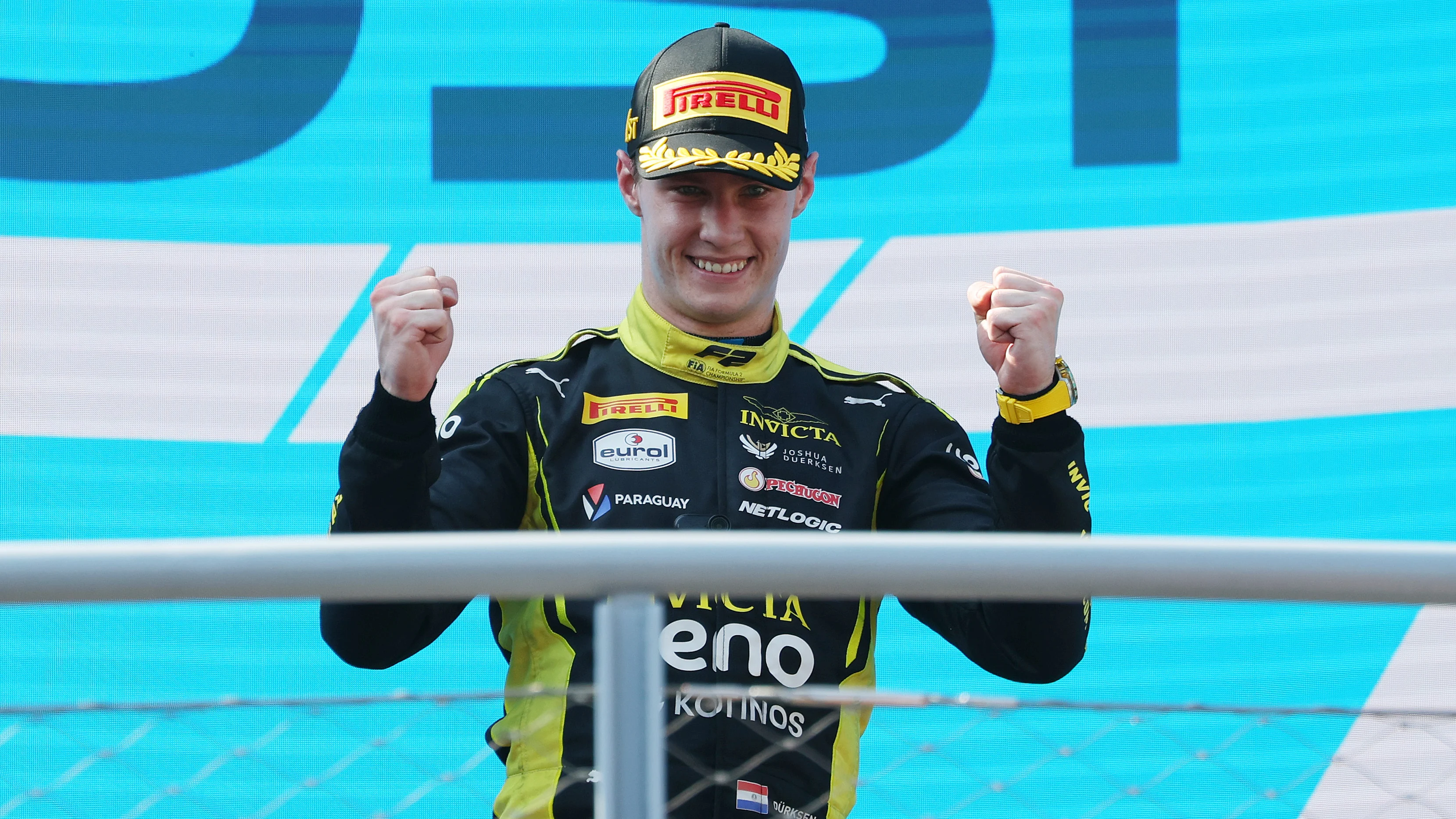 MONZA, ITALY - SEPTEMBER 06: Race winner Joshua Durksen of Paraguay and Invicta Racing (2)