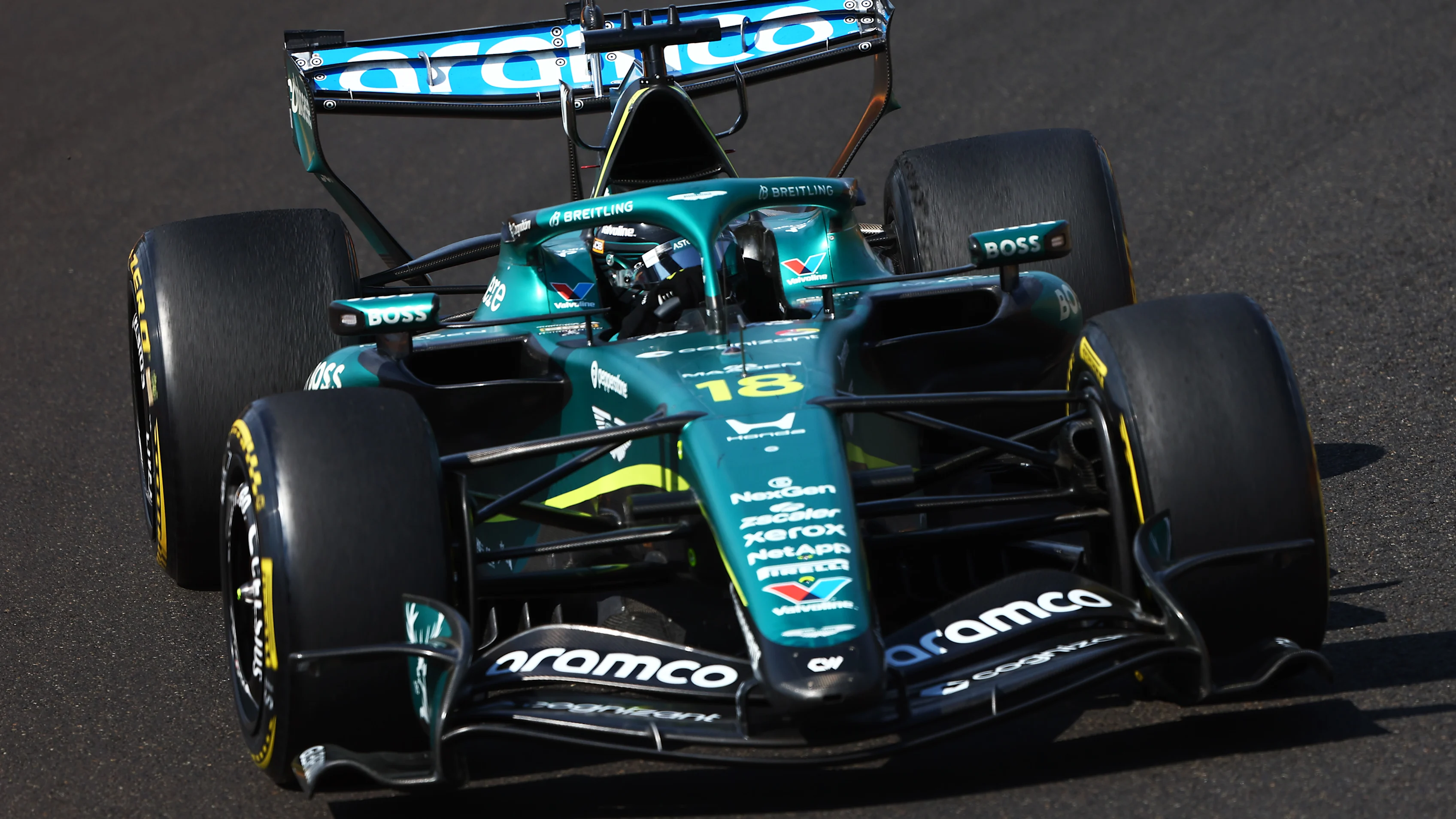 BUDAPEST, HUNGARY - JULY 26: Lance Stroll of Canada driving the (18) Aston Martin F1 Team AMR26