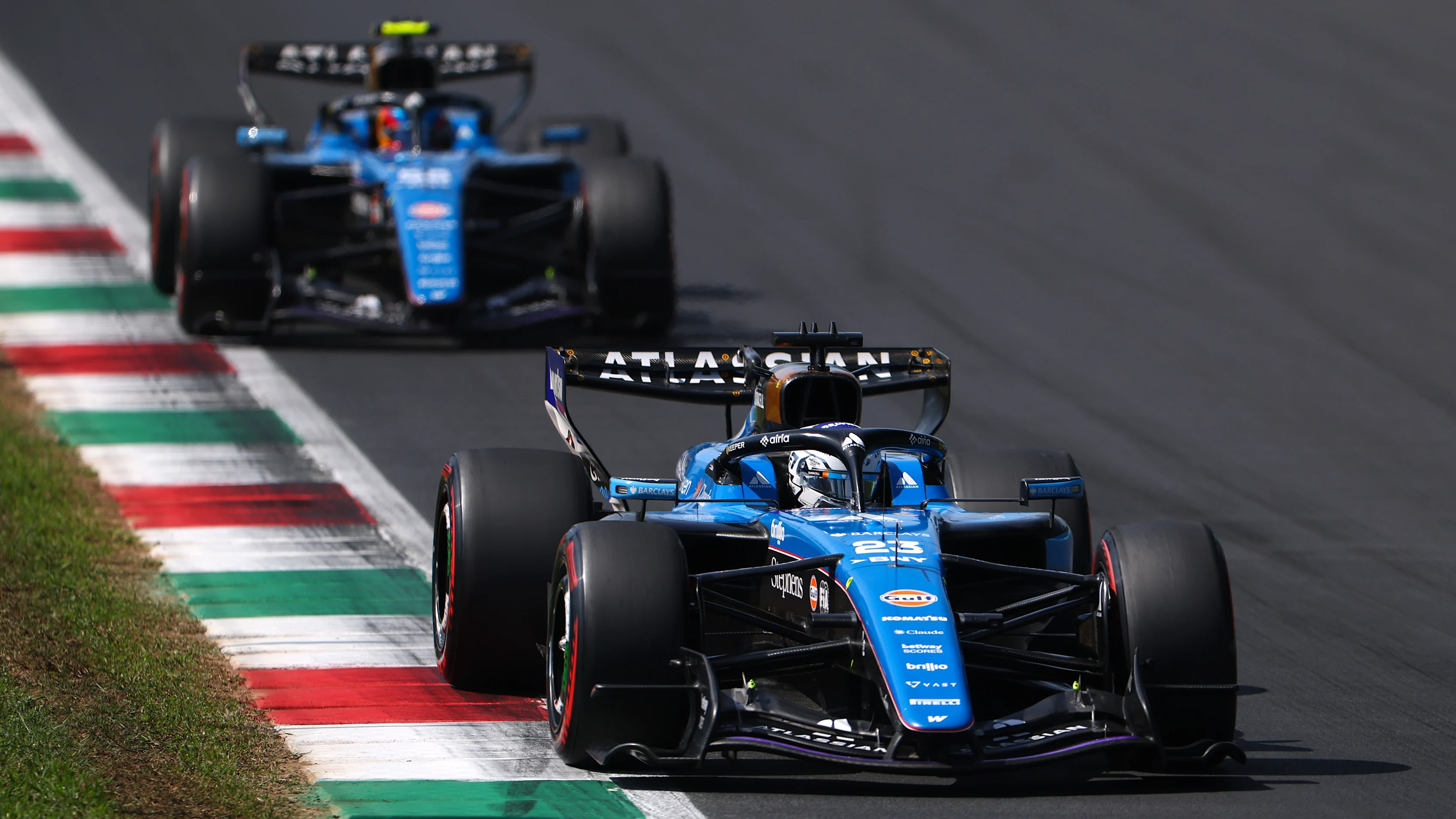 MONZA, ITALY - SEPTEMBER 05: Alexander Albon of Thailand driving the (23) Williams FW48 Mercedes