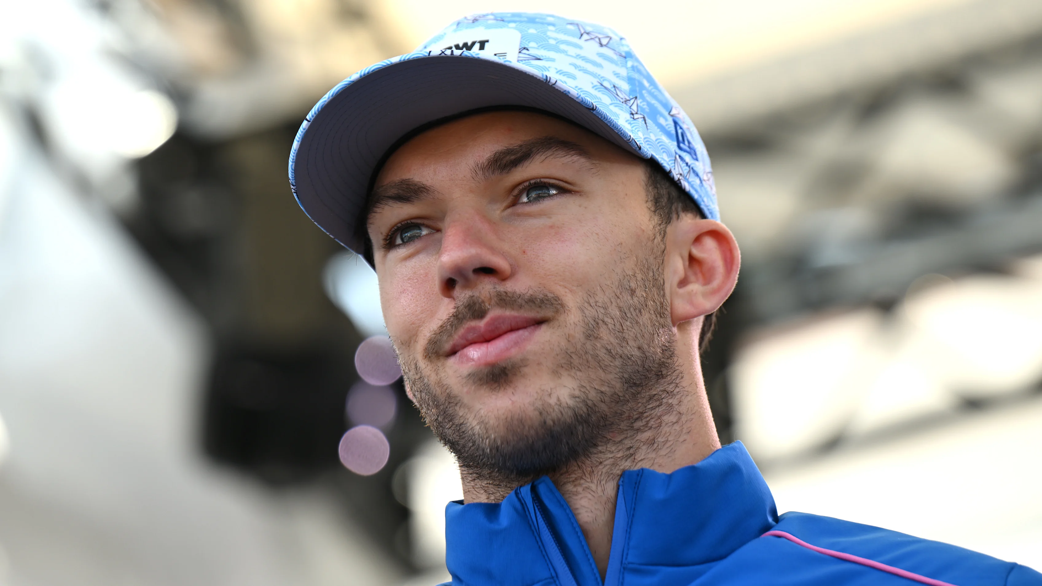 SUZUKA, JAPAN - MARCH 27: Pierre Gasly of France and Alpine F1 on stage prior to practice ahead of
