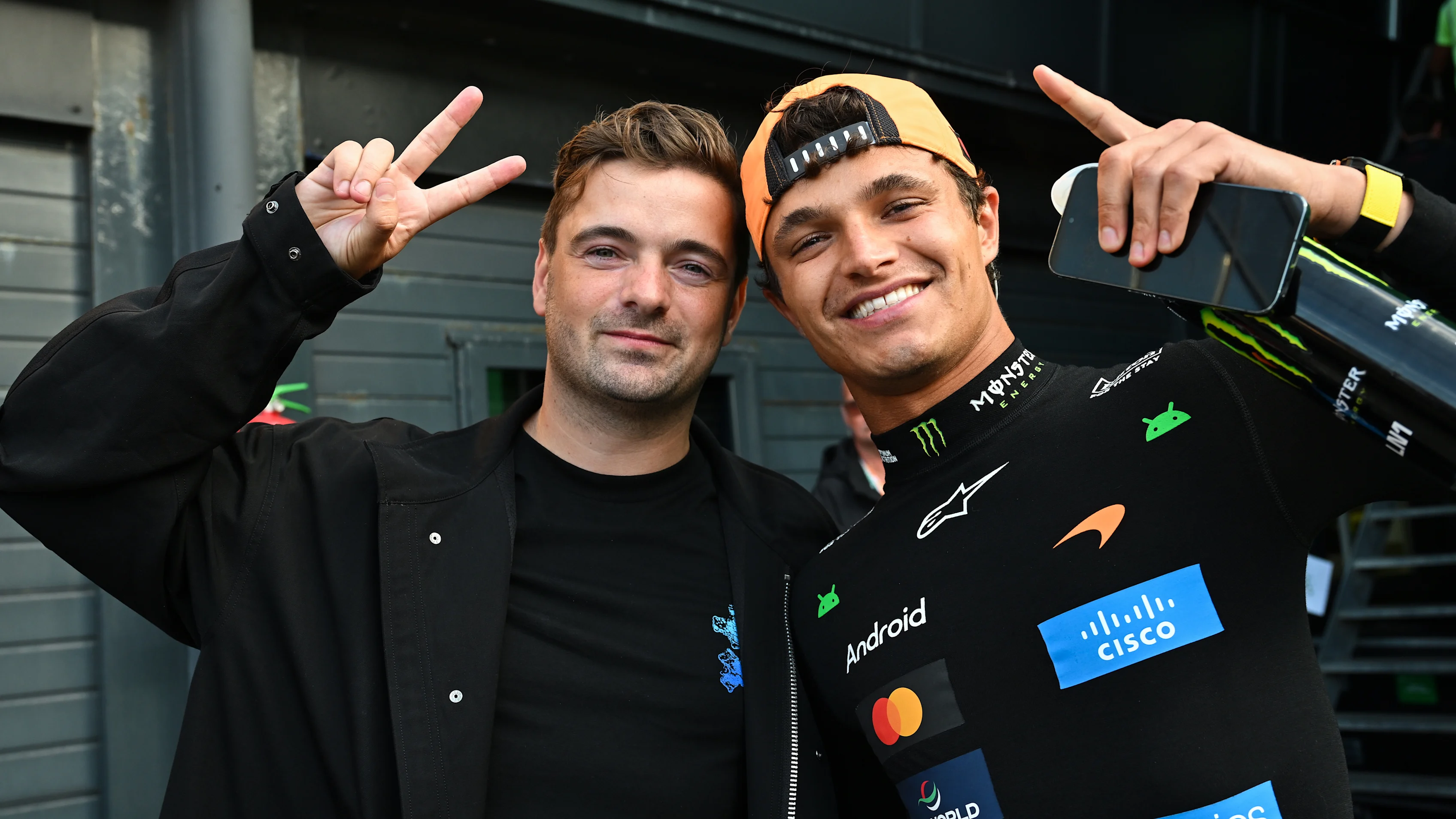 ZANDVOORT, NETHERLANDS - AUGUST 23: Race winner Lando Norris of Great Britain and McLaren with
