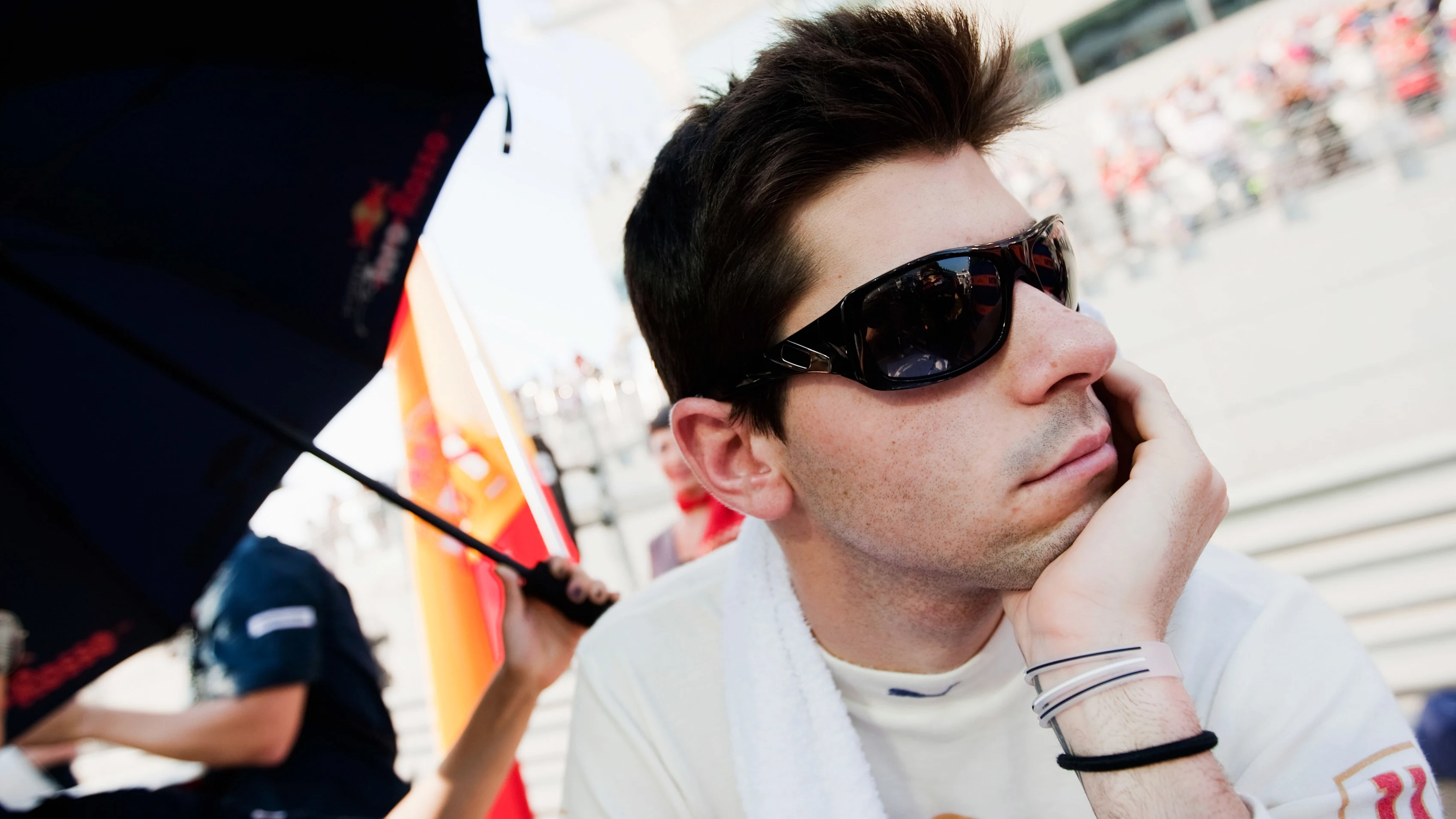 ABU DHABI, UNITED ARAB EMIRATES - NOVEMBER 01: Jaime Alguersuari of Spain and Scuderia Toro Rosso
