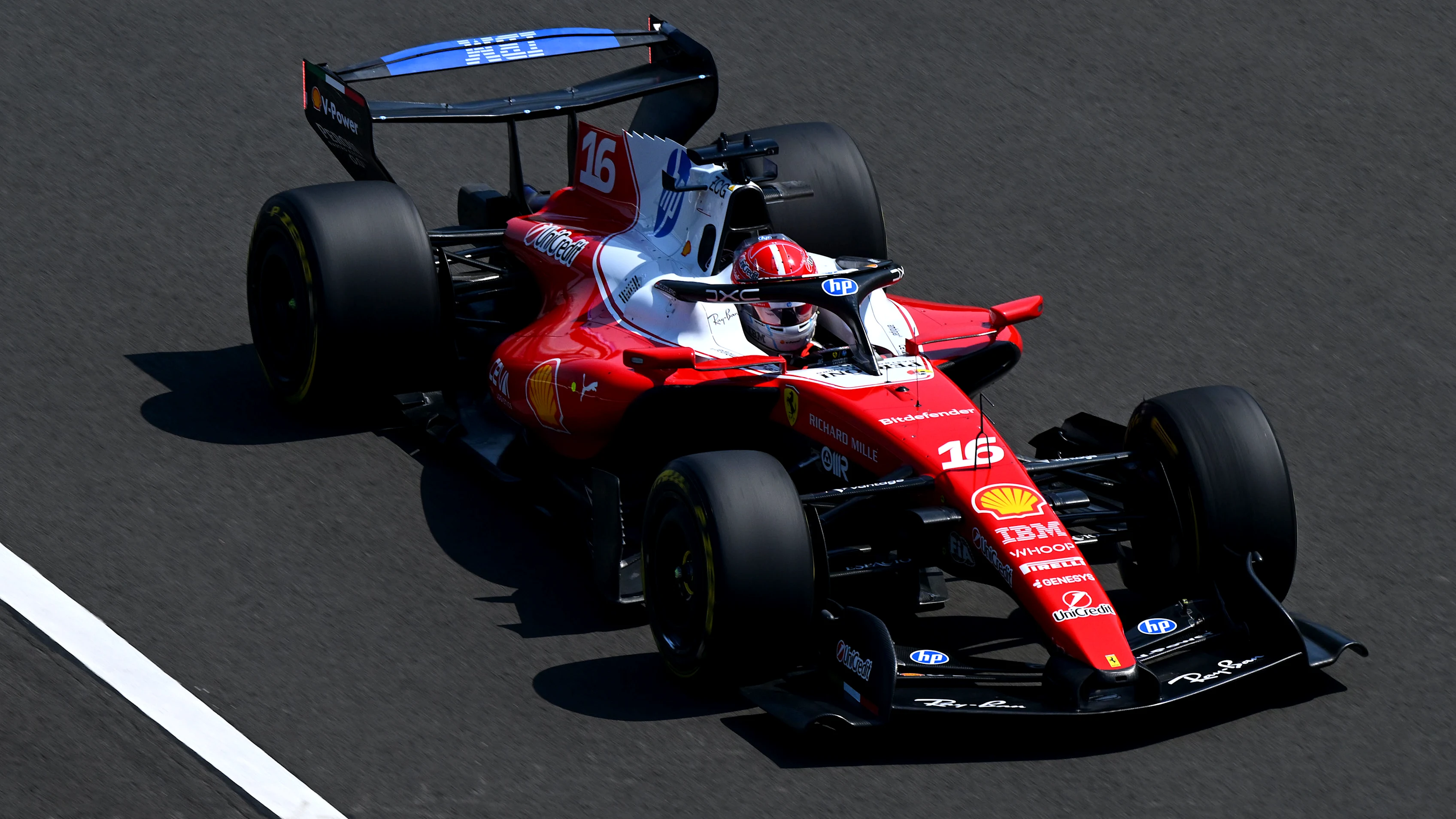 SHANGHAI, CHINA - MARCH 13: Charles Leclerc of Monaco driving the (16) Scuderia Ferrari SF-26 on
