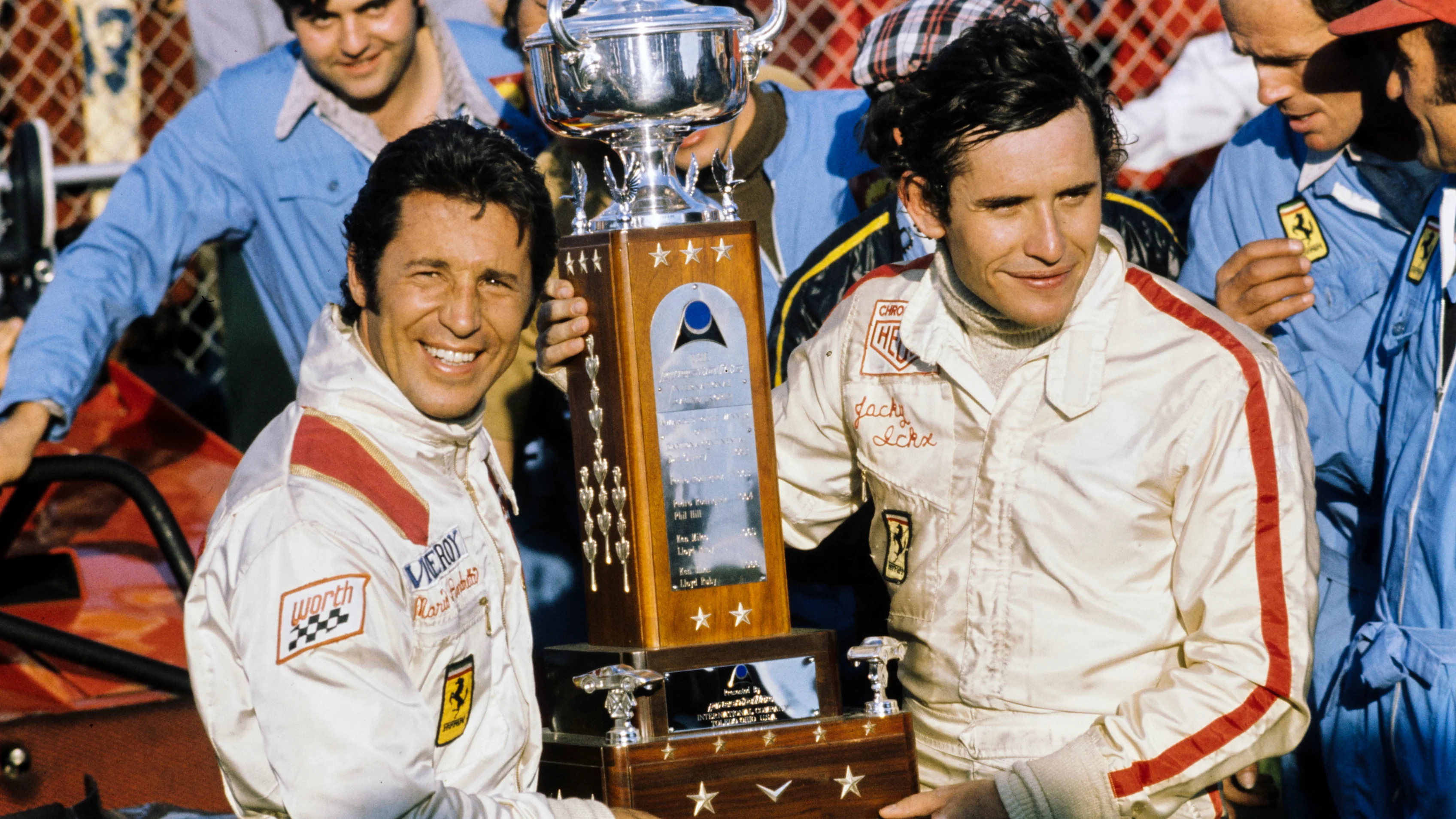 DAYTONA INTERNATIONAL SPEEDWAY, UNITED STATES OF AMERICA - FEBRUARY 06: Winners Mario Andretti and
