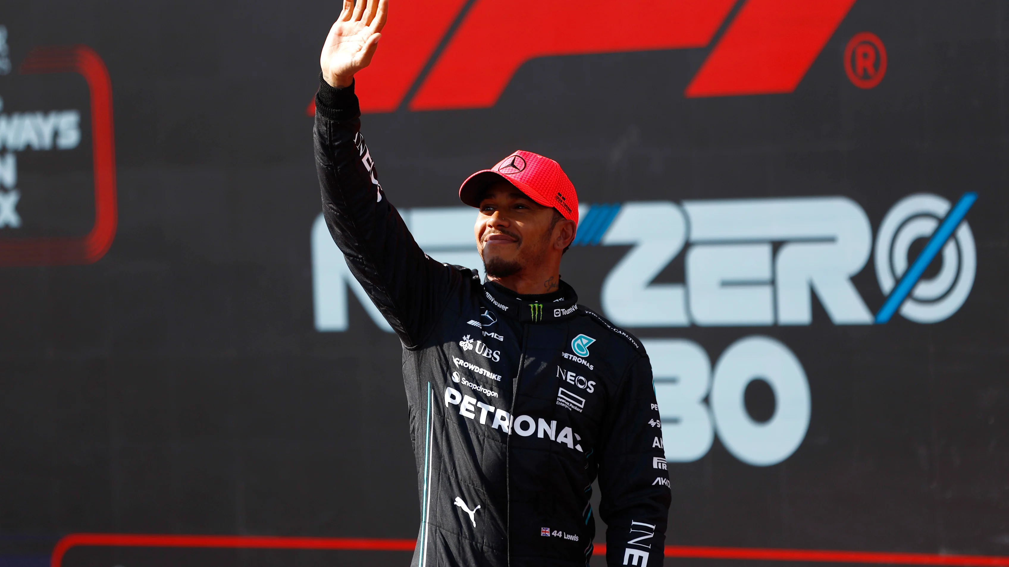 HUNGARORING, HUNGARY - JULY 22: Pole man Sir Lewis Hamilton, Mercedes-AMG, celebrates in Parc Ferme