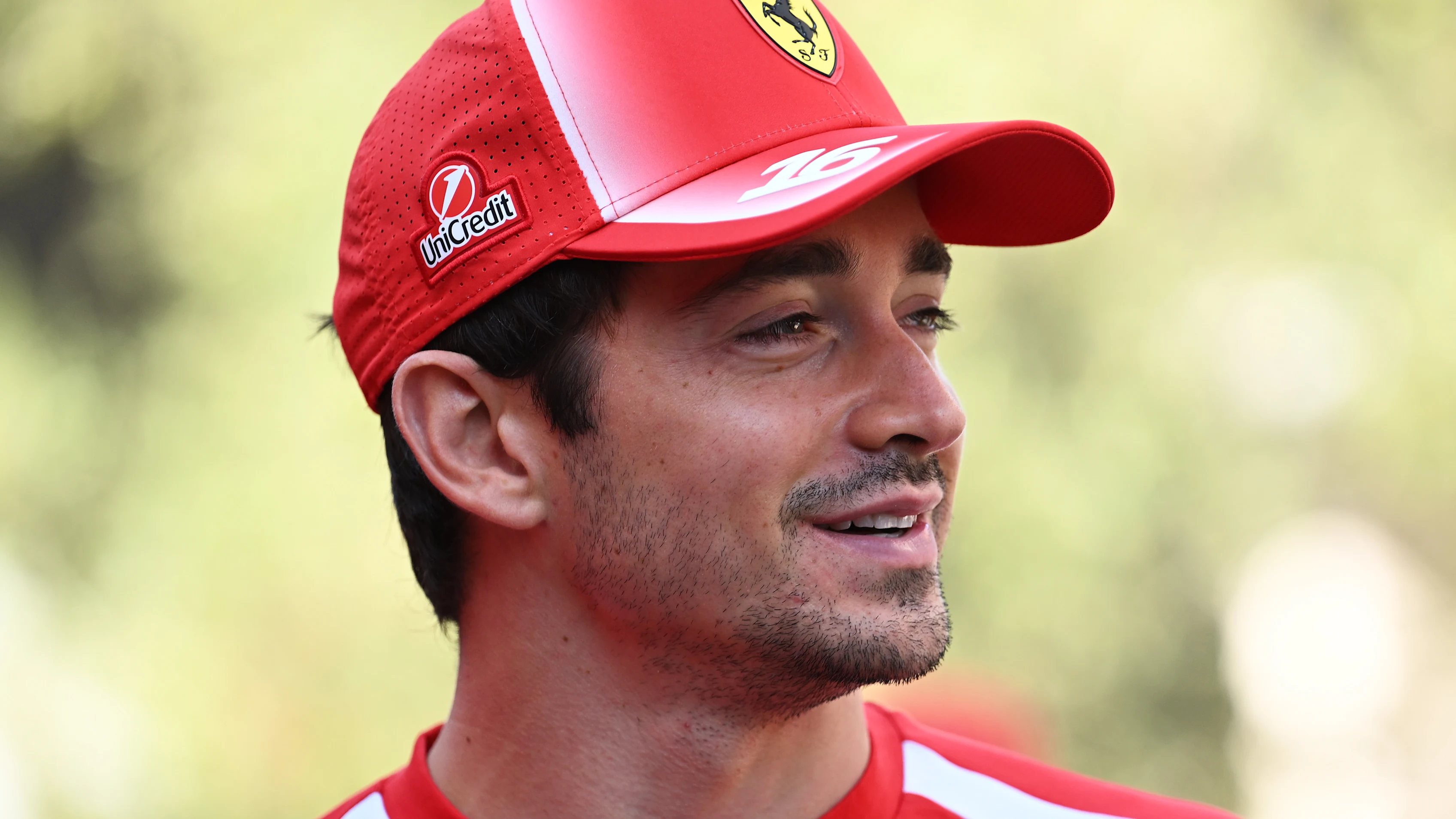 BAKU, AZERBAIJAN - SEPTEMBER 26: Charles Leclerc of Monaco and Scuderia Ferrari arrives in the