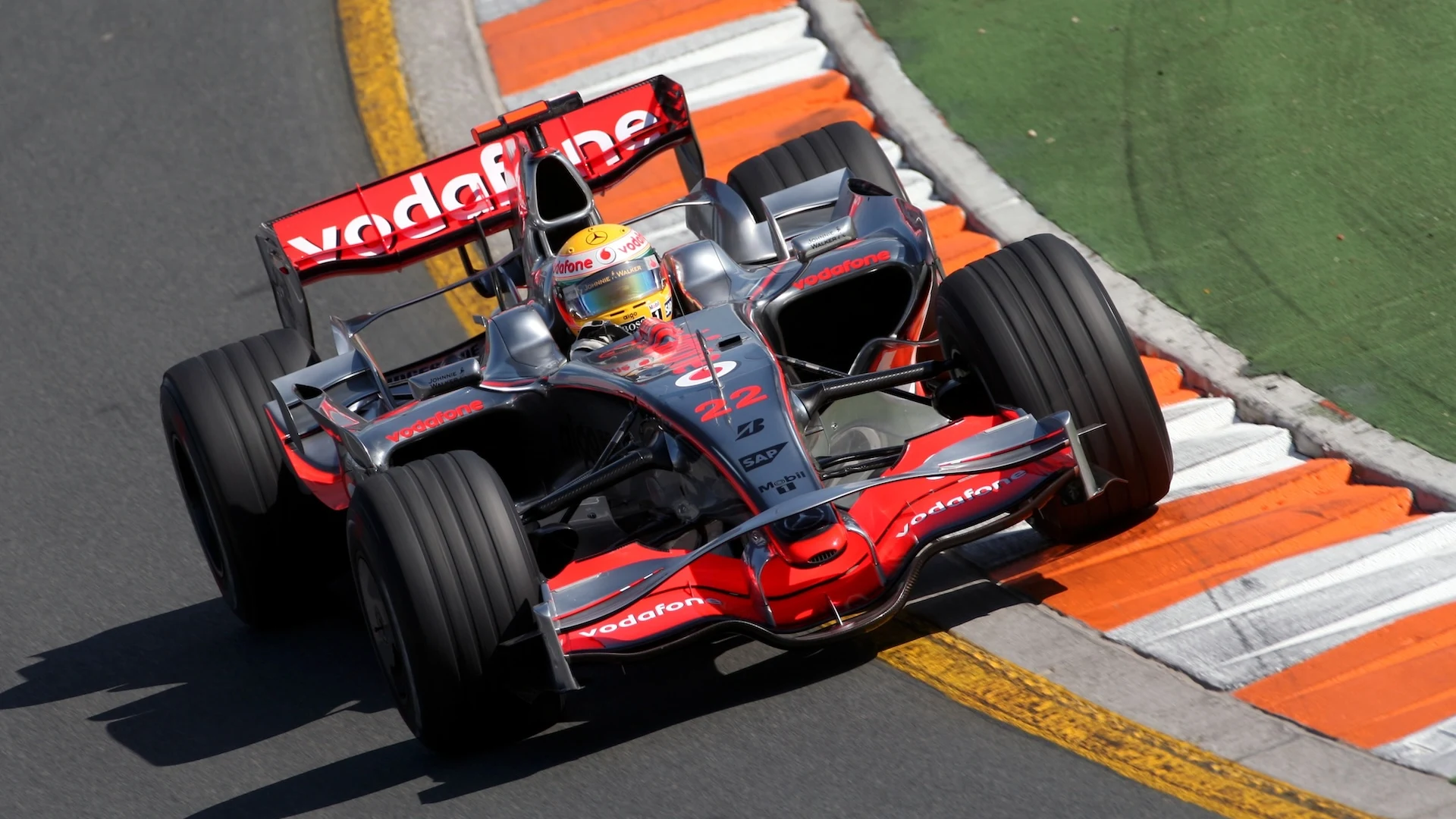 Lewis Hamilton (GBR) McLaren Mercedes MP4/23. Australian Grand Prix, Rd 1, Race, Albert Park,