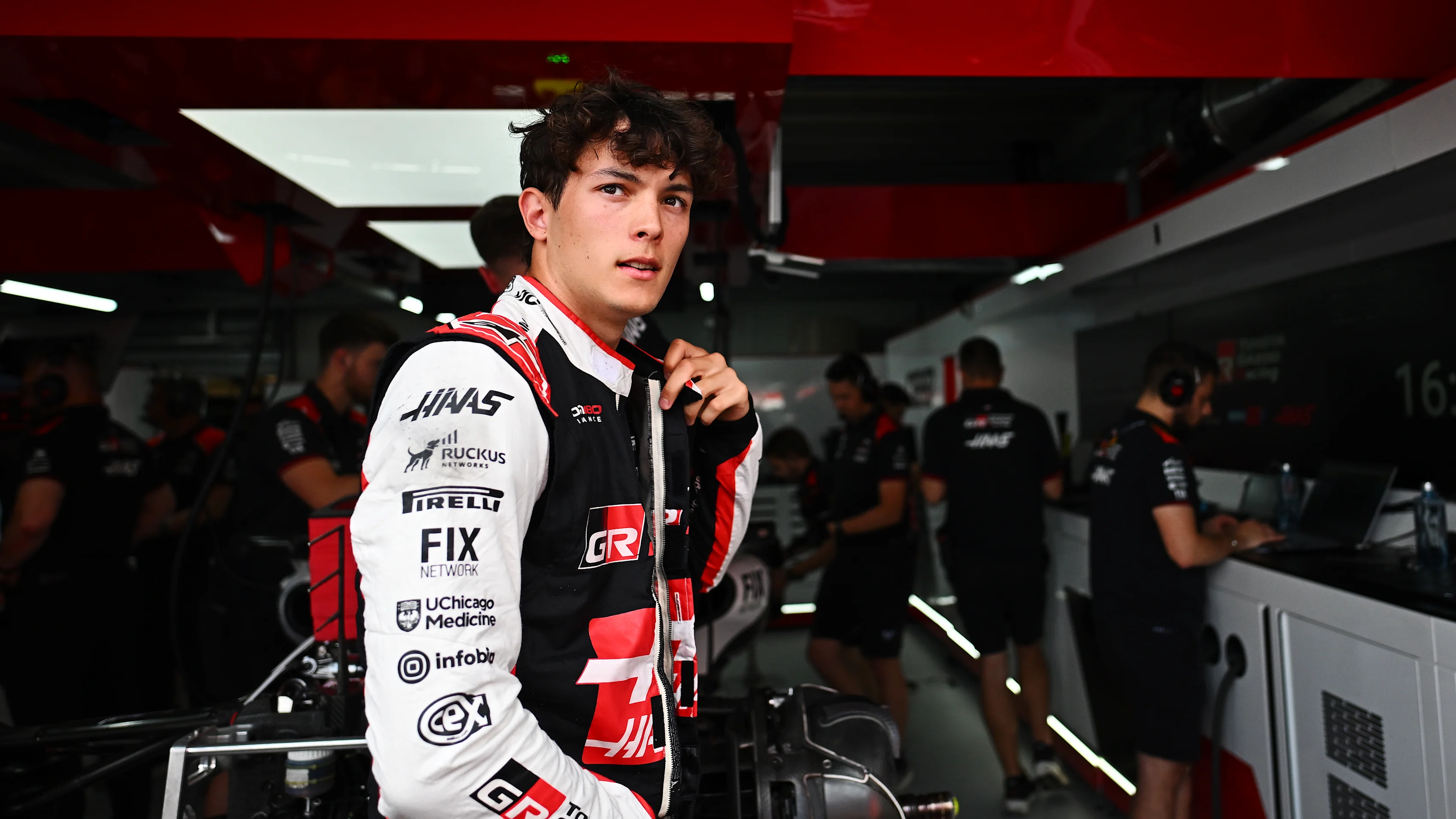 MONTE-CARLO, MONACO - JUNE 04: Oliver Bearman of Great Britain and Haas F1 looks on during previews