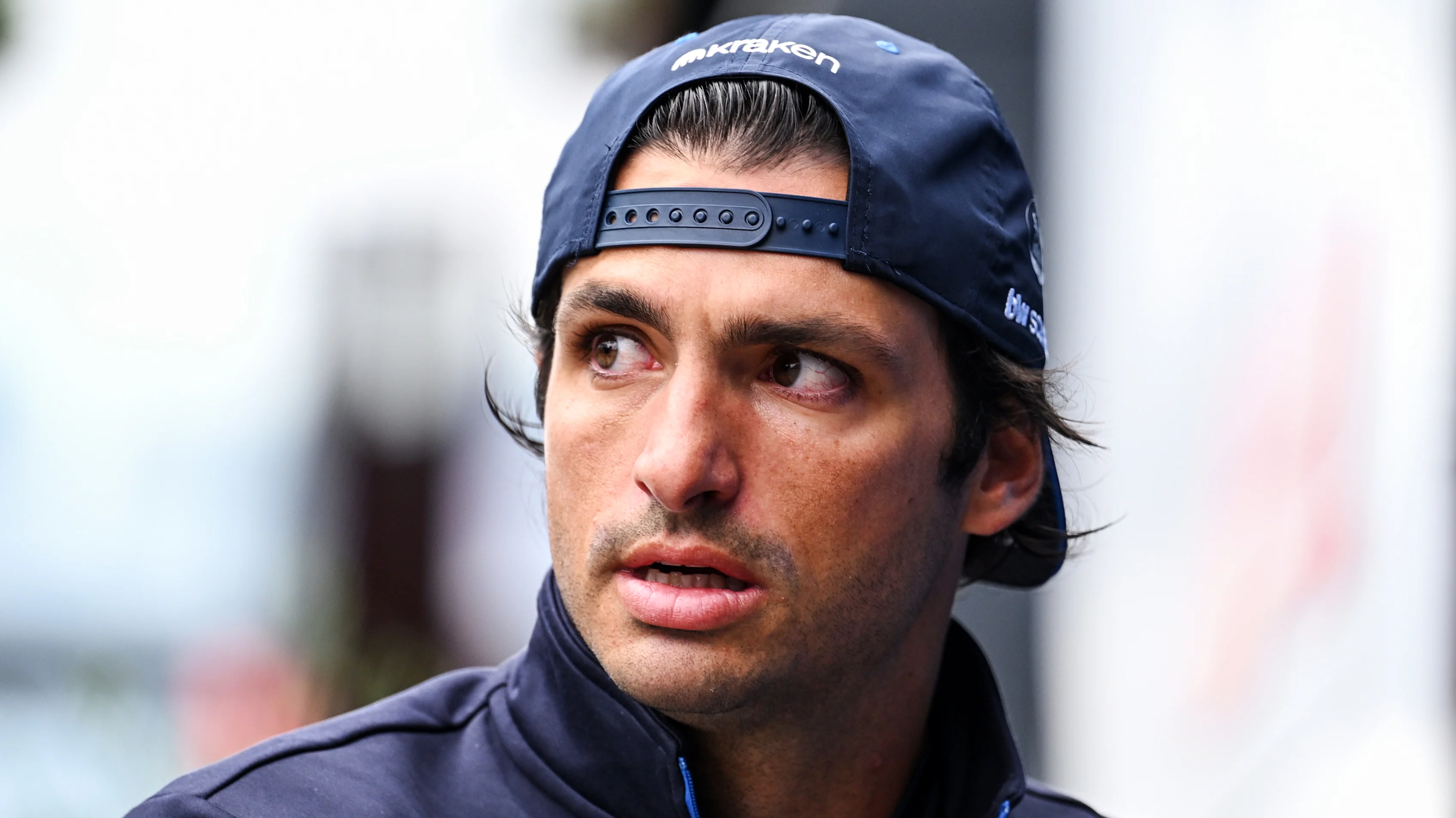 ZANDVOORT, NETHERLANDS - AUGUST 23: Carlos Sainz of Spain and Williams arrives in the Paddock prior