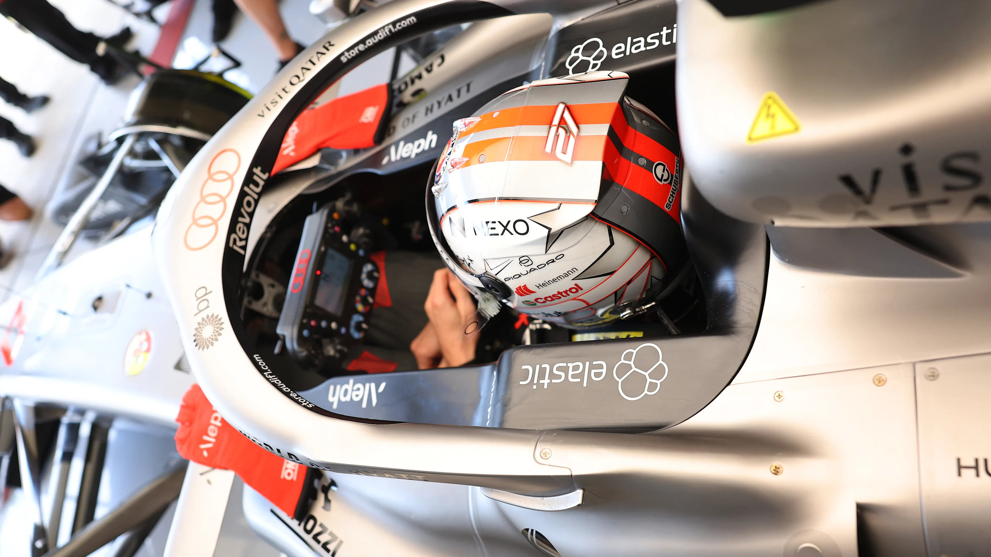 AUSTIN, TEXAS - OCTOBER 24: Nico Hulkenberg of Germany and Audi F1 Team prepares to drive in the