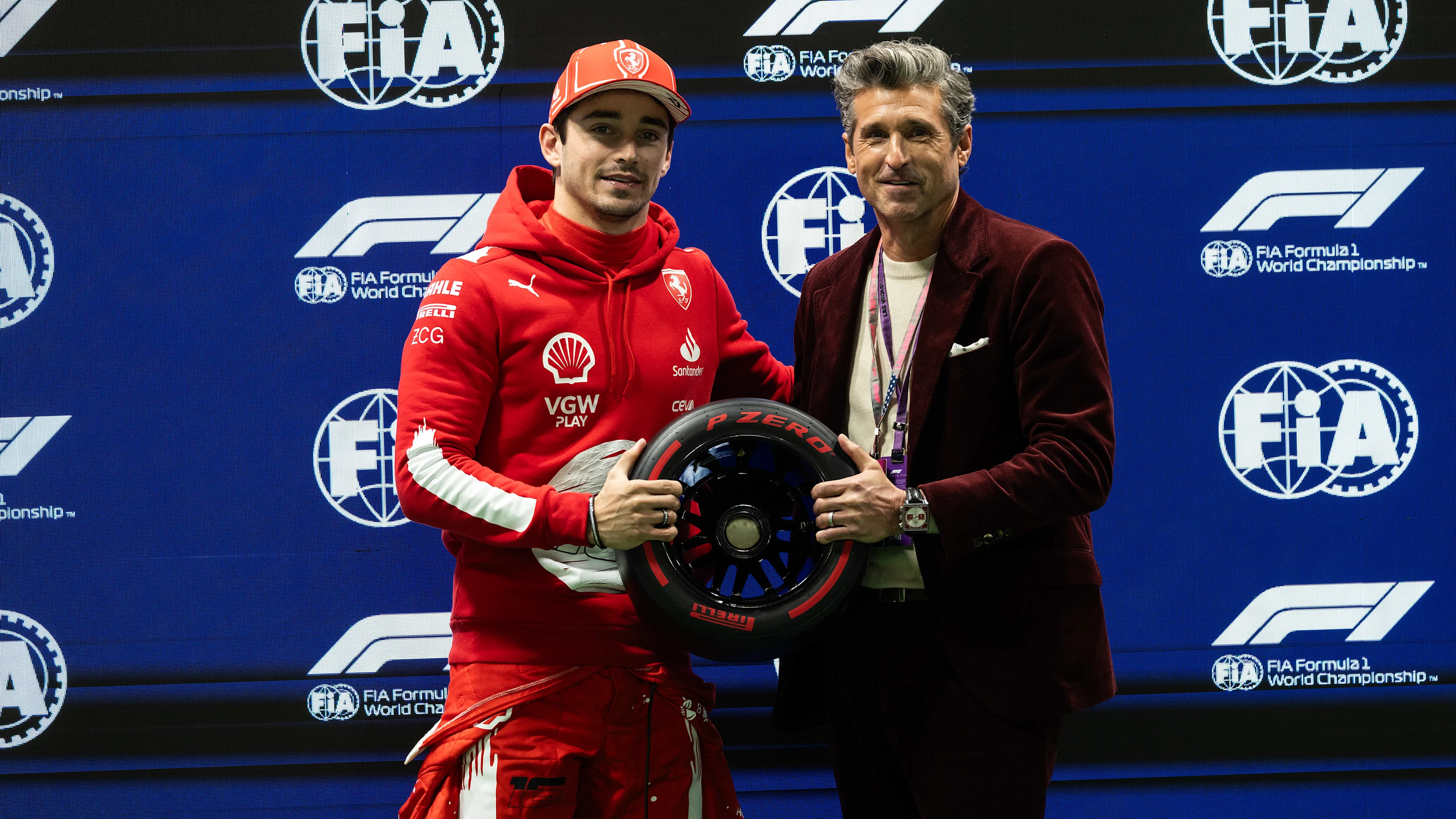 STREETS OF LAS VEGAS, UNITED STATES OF AMERICA - NOVEMBER 17: Charles Leclerc, Scuderia Ferrari