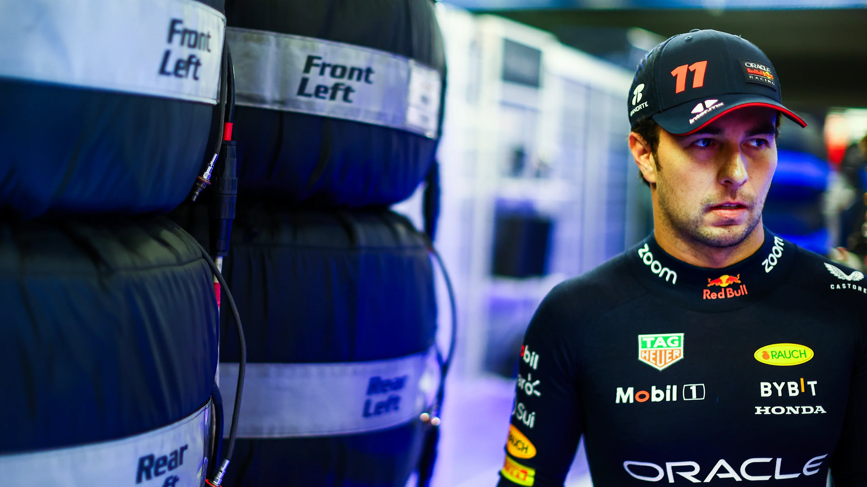 ABU DHABI, UNITED ARAB EMIRATES - NOVEMBER 25: Sergio Perez of Mexico and Oracle Red Bull Racing