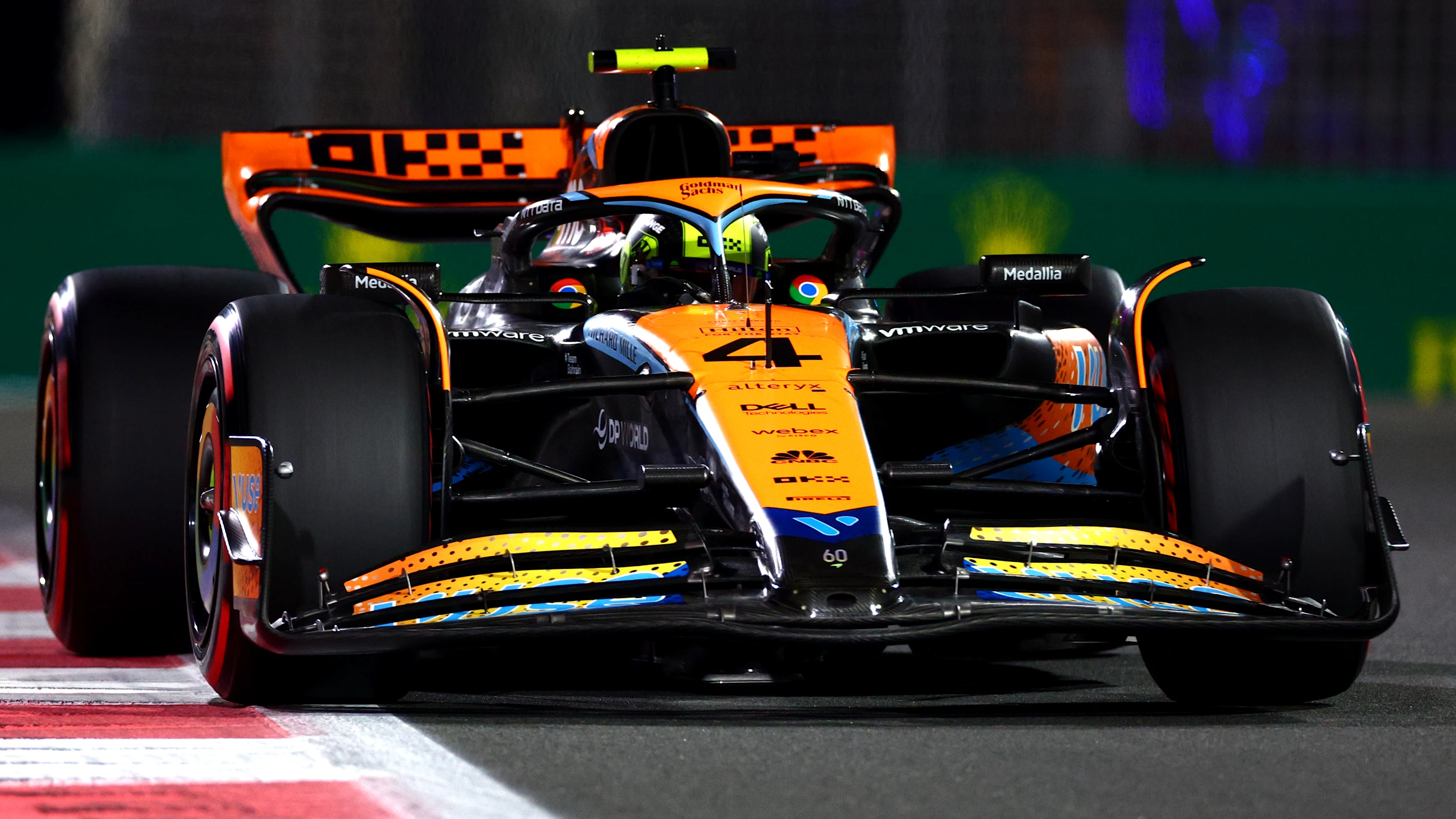 ABU DHABI, UNITED ARAB EMIRATES - NOVEMBER 25: Lando Norris of Great Britain driving the (4)