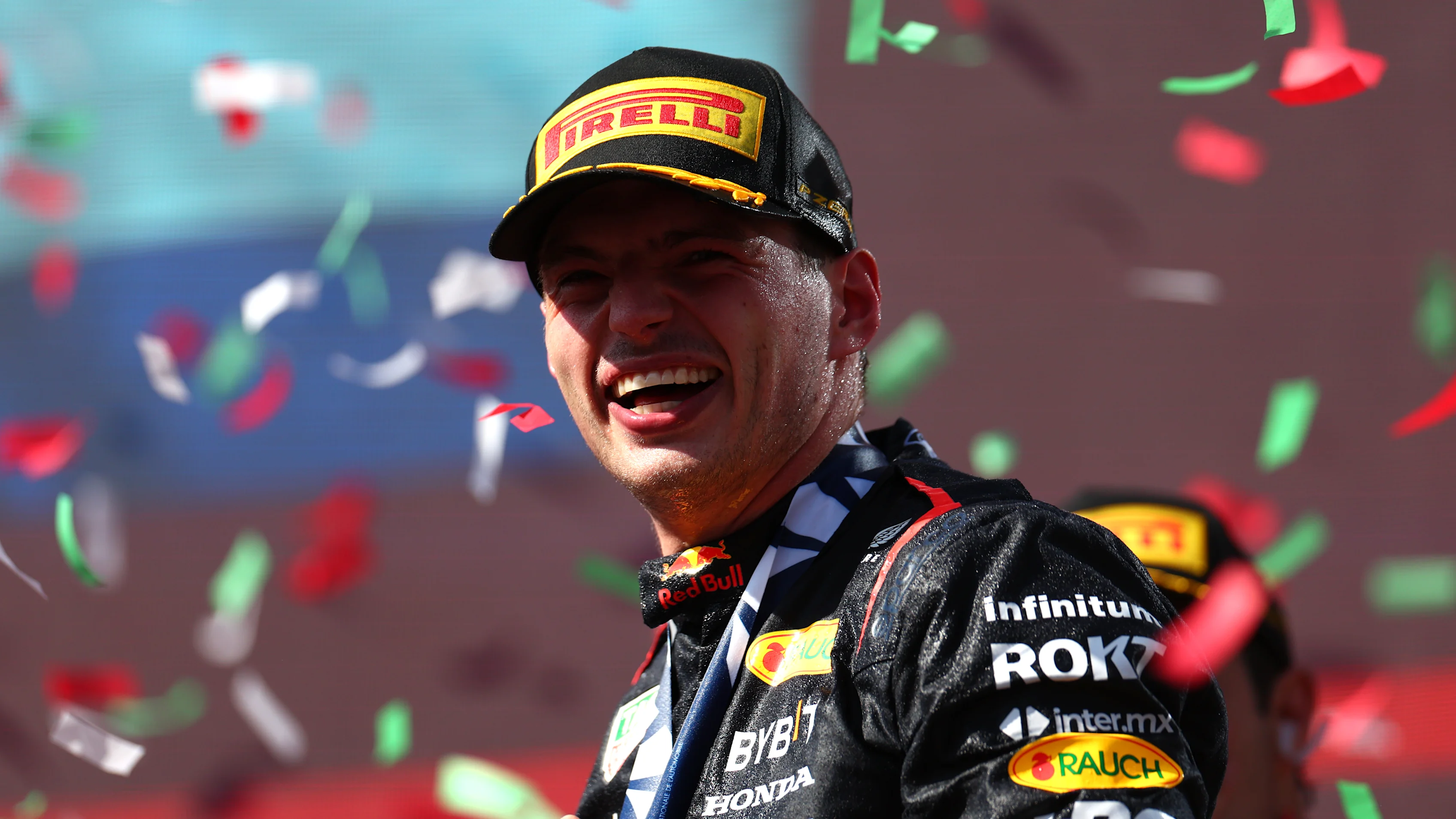 BUDAPEST, HUNGARY - JULY 23: Race winner Max Verstappen of the Netherlands and Oracle Red Bull