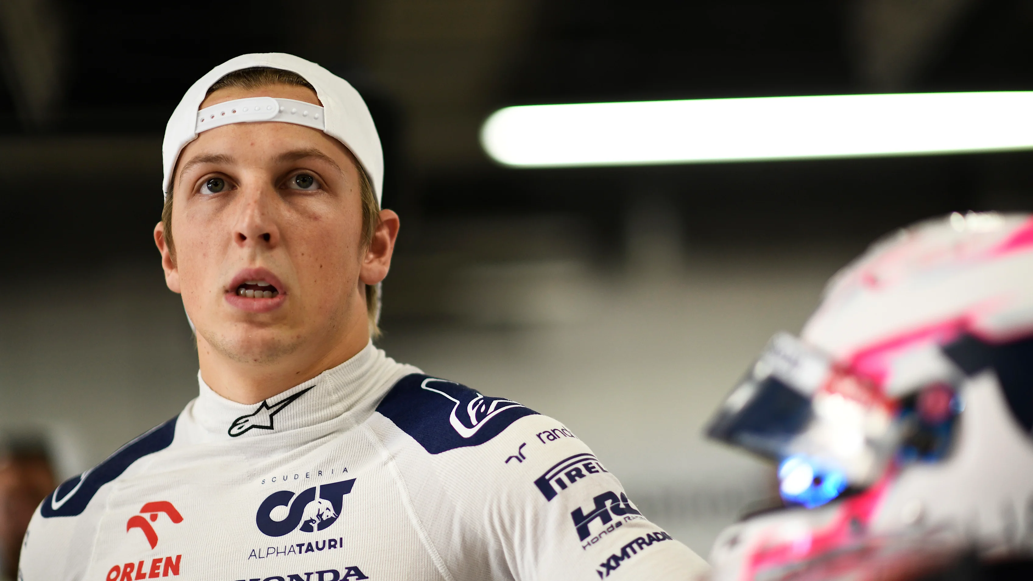 SUZUKA, JAPAN - SEPTEMBER 24: Liam Lawson of New Zealand and Scuderia AlphaTauri prepares to drive