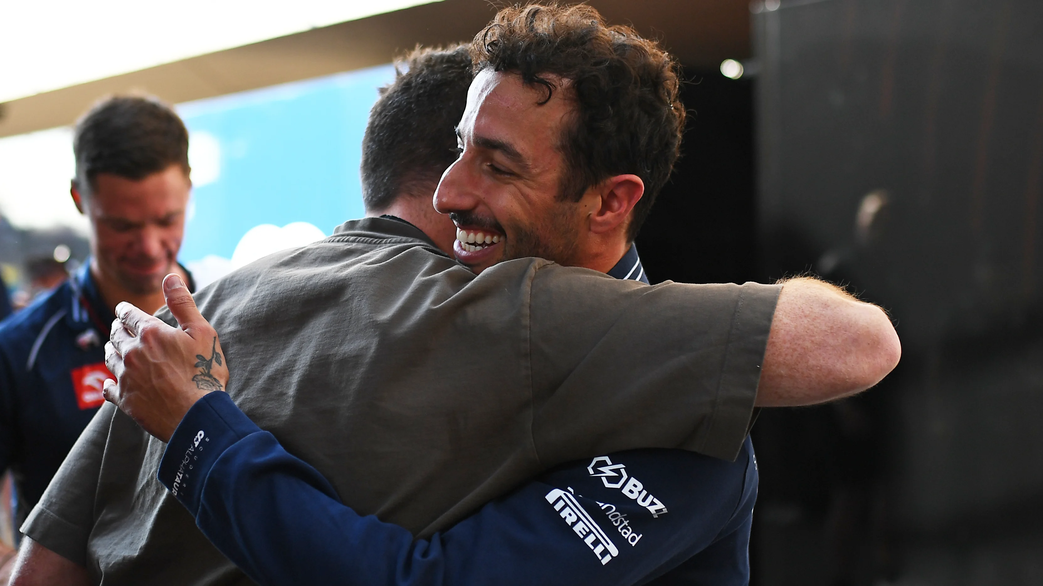 MEXICO CITY, MEXICO - OCTOBER 28: Fourth placed qualifier Daniel Ricciardo of Australia and
