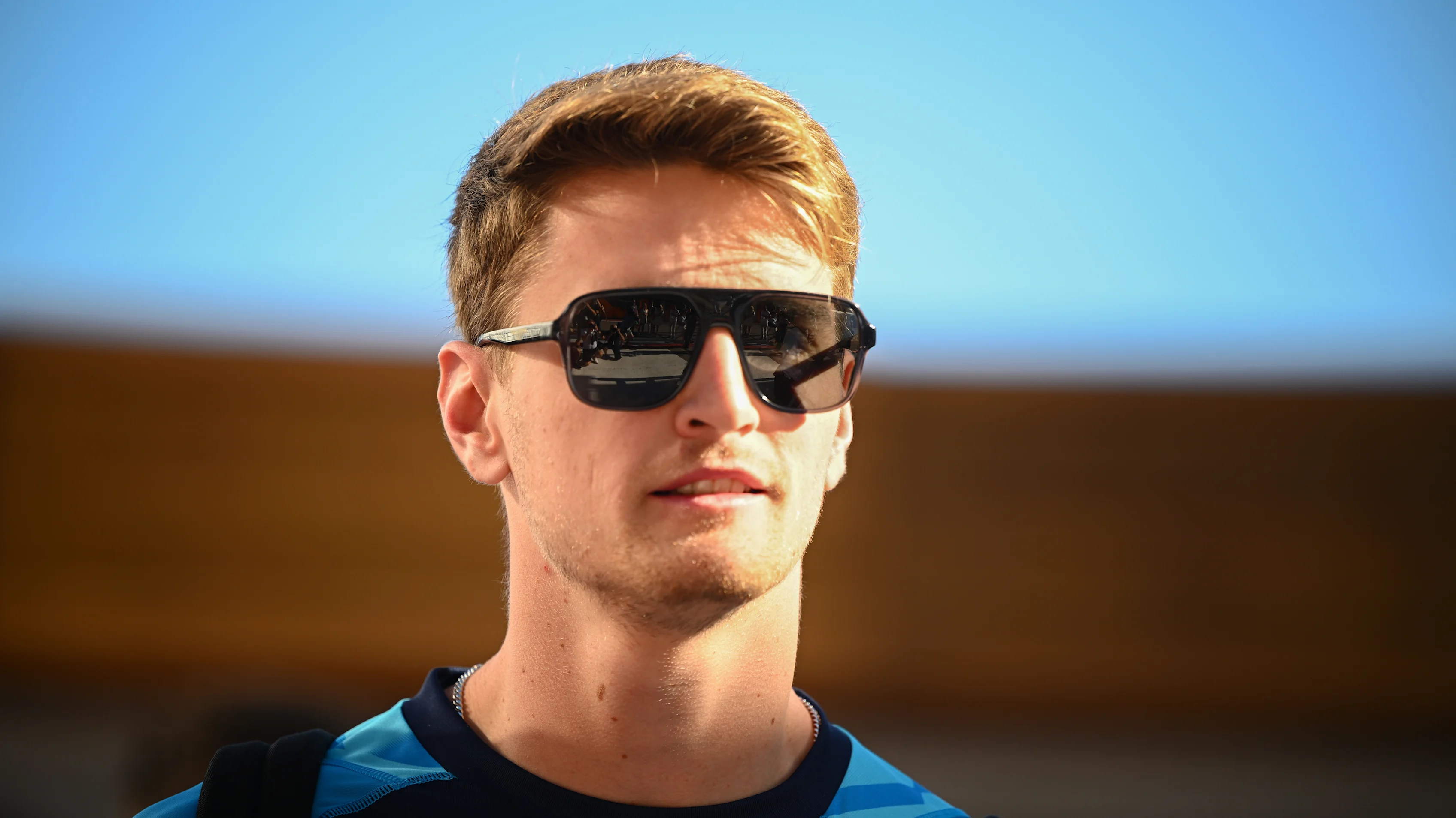 AUSTIN, TEXAS - OCTOBER 20: Logan Sargeant of United States and Williams walks in the Paddock prior