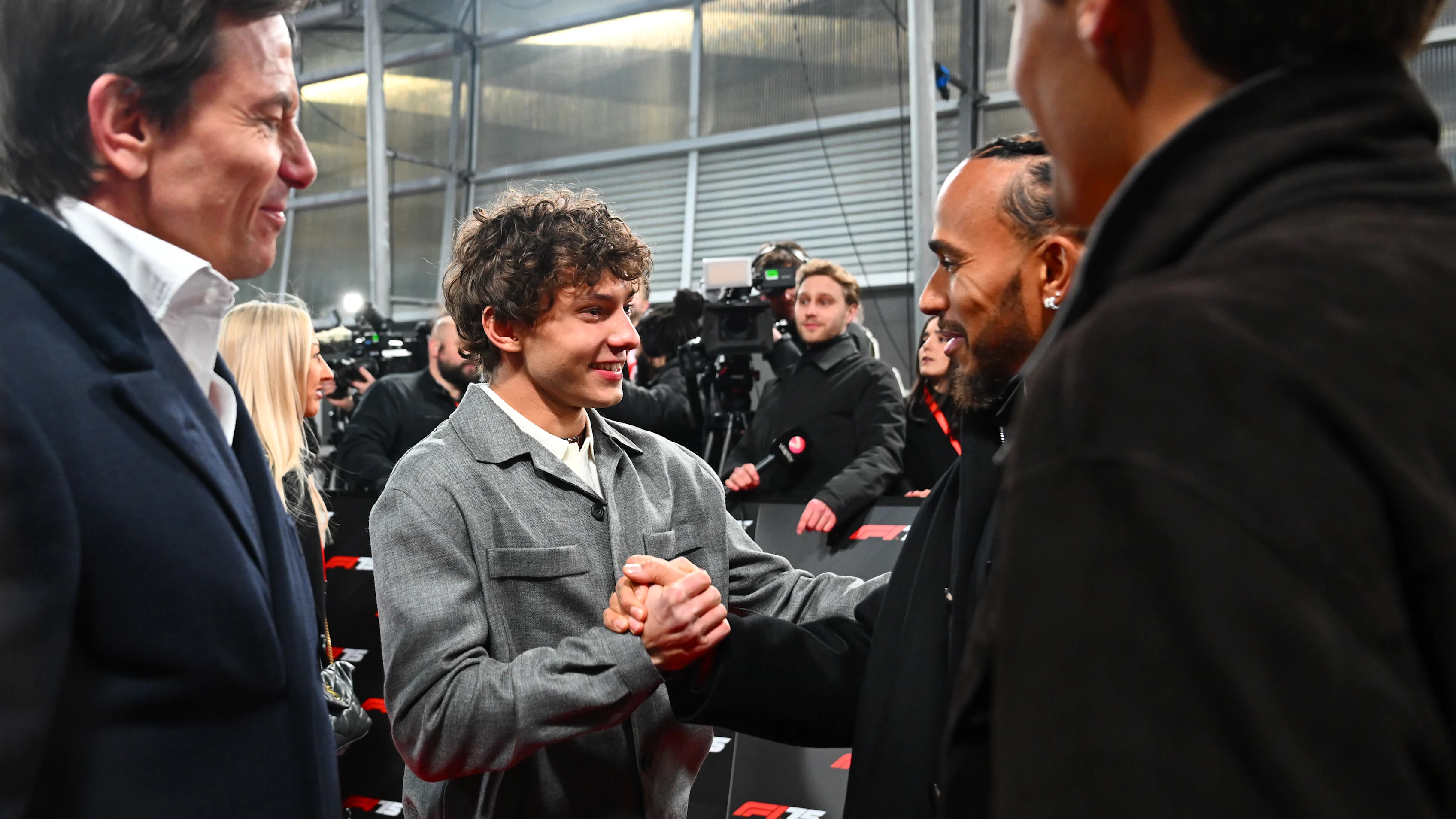 LONDON, ENGLAND - FEBRUARY 18: Andrea Kimi Antonelli of Italy and Mercedes AMG Petronas F1 Team