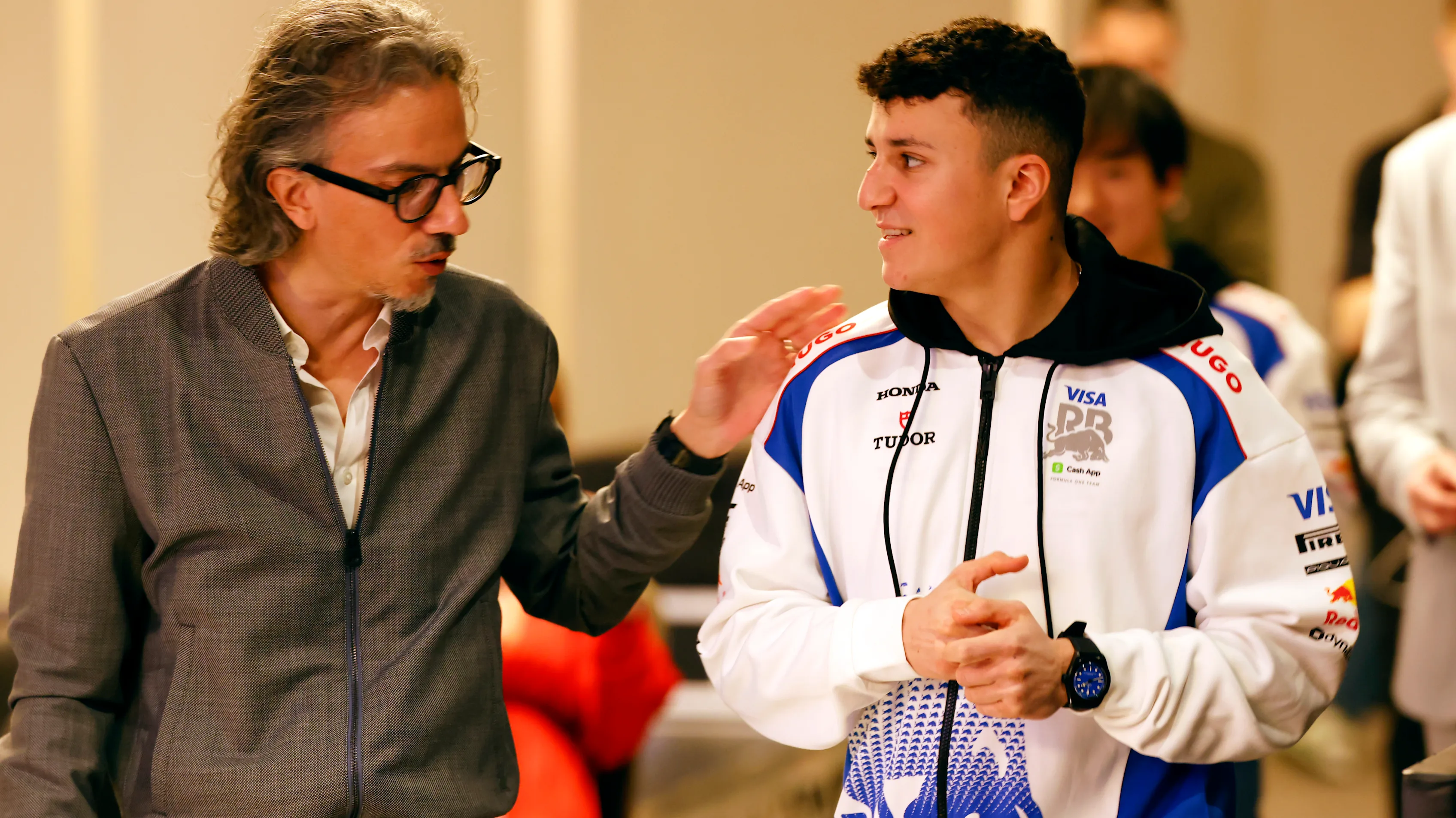 LONDON, ENGLAND - FEBRUARY 18: Laurent Mekies, Team Principal of Visa Cash App Racing Bulls speaks