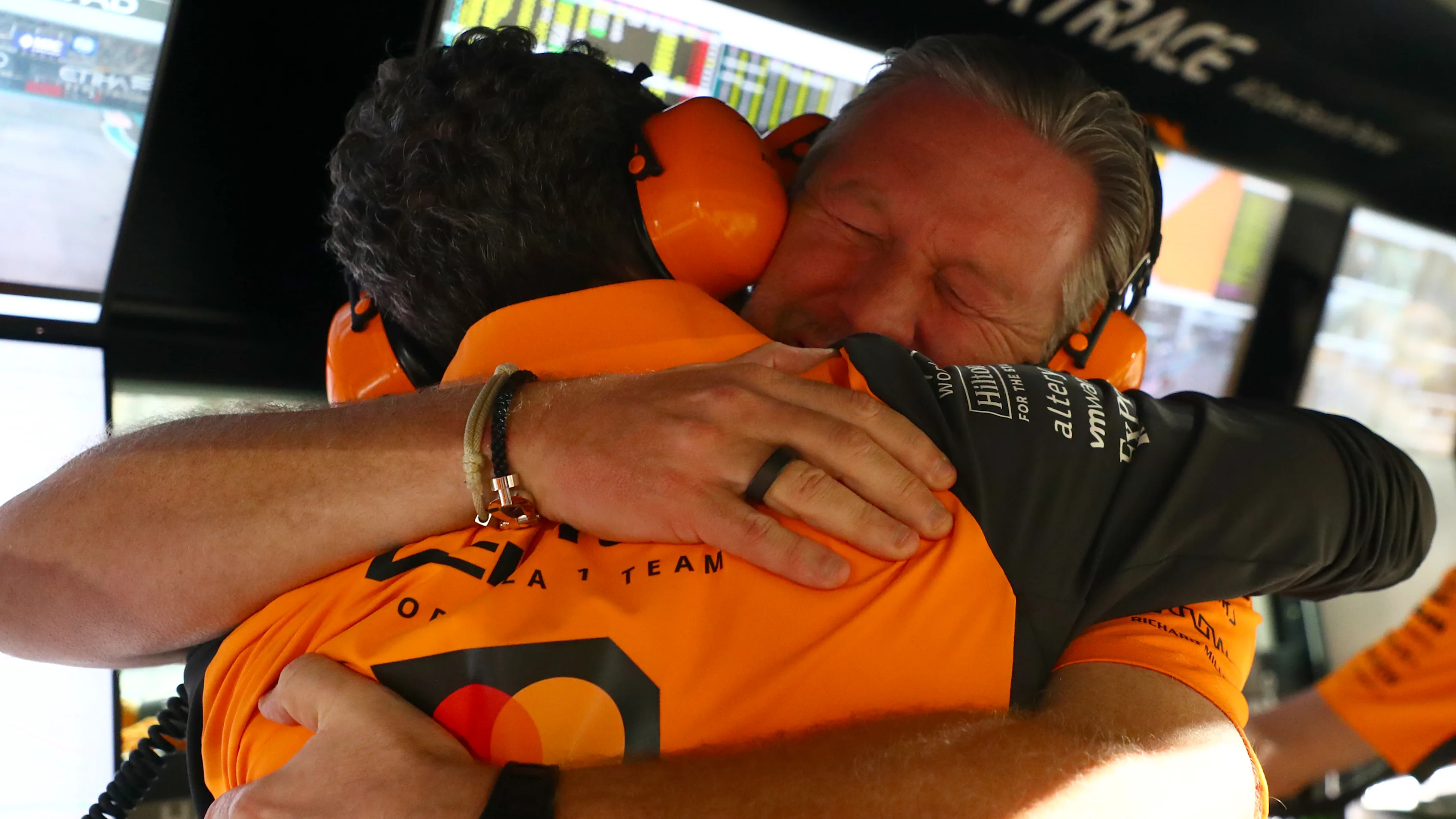 ABU DHABI, UNITED ARAB EMIRATES - DECEMBER 08: McLaren Chief Executive Officer Zak Brown celebrates