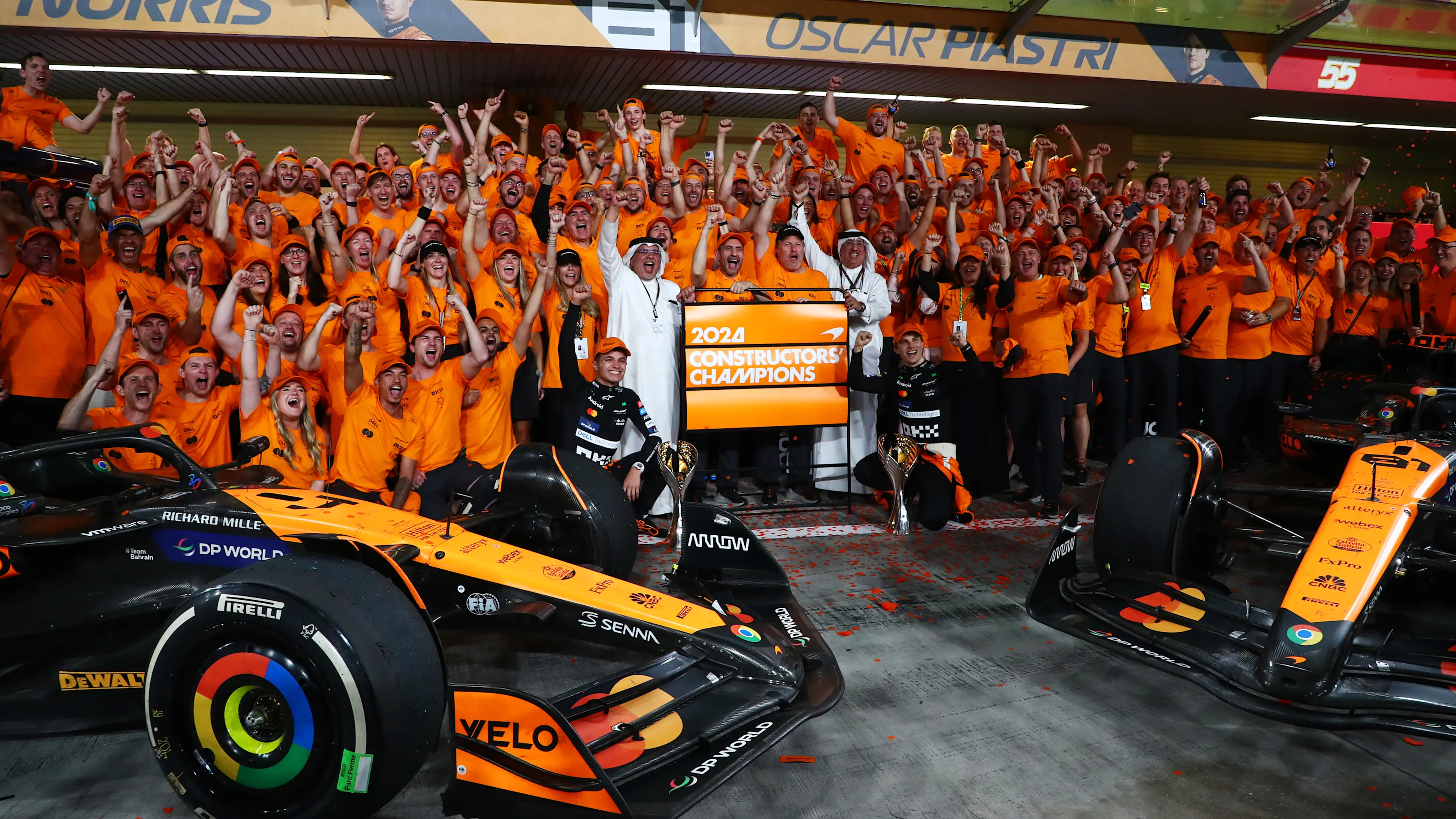 ABU DHABI, UNITED ARAB EMIRATES - DECEMBER 08: Race winner Lando Norris of Great Britain and