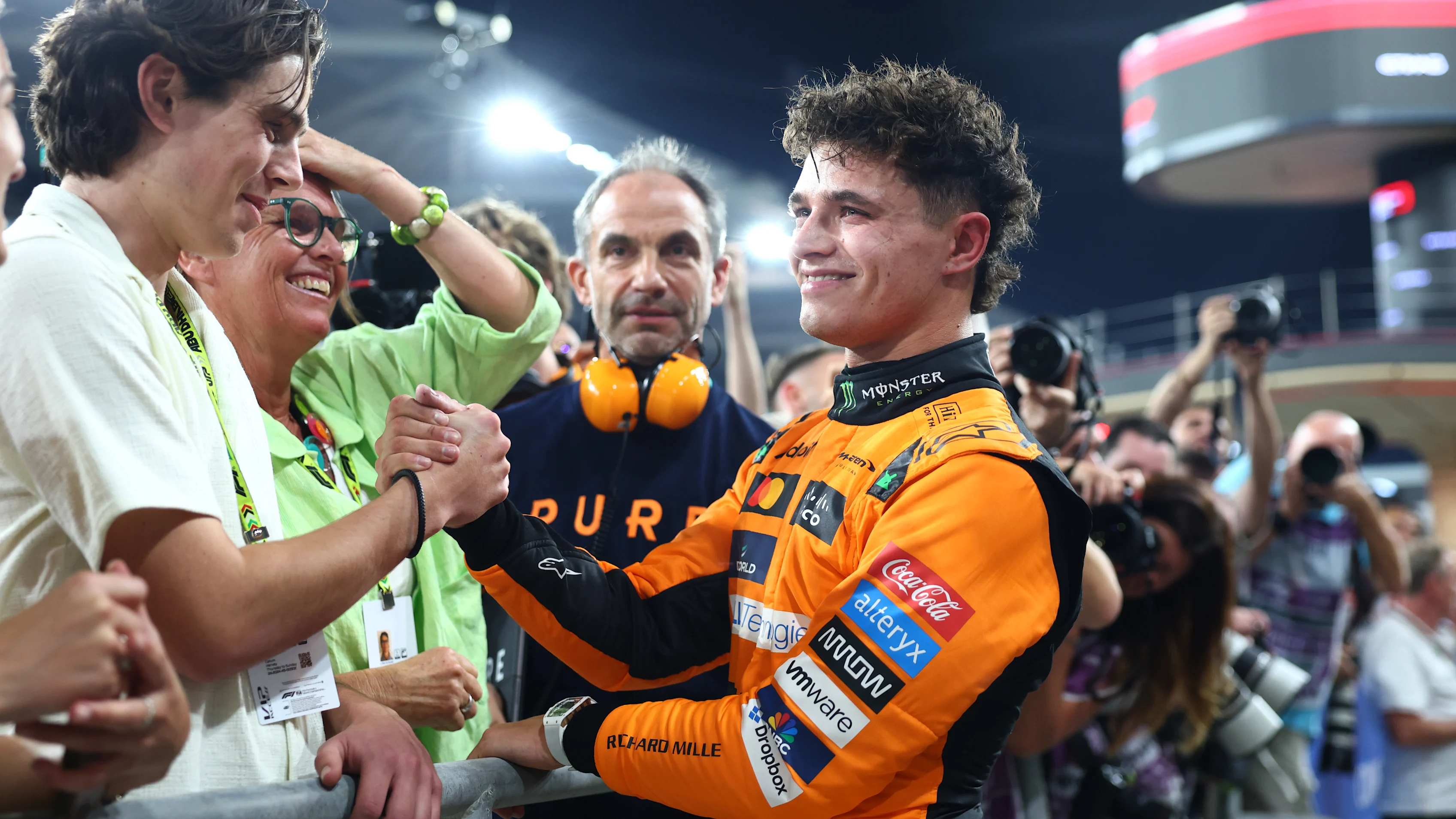ABU DHABI, UNITED ARAB EMIRATES - DECEMBER 07: Pole position qualifier Lando Norris of Great