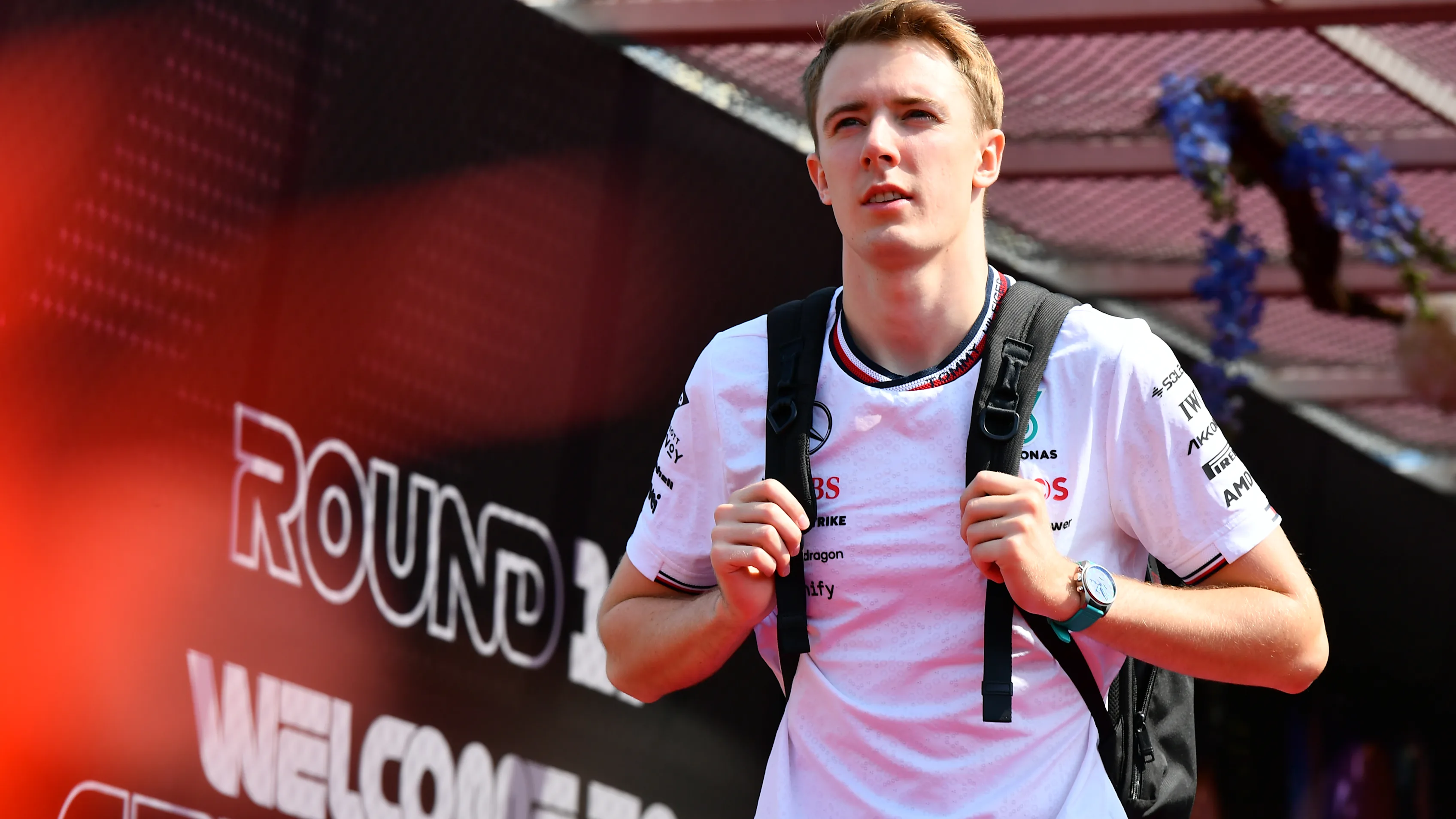 BAKU, AZERBAIJAN - SEPTEMBER 12: Frederik Vesti of Denmark and Mercedes walks in the Paddock during