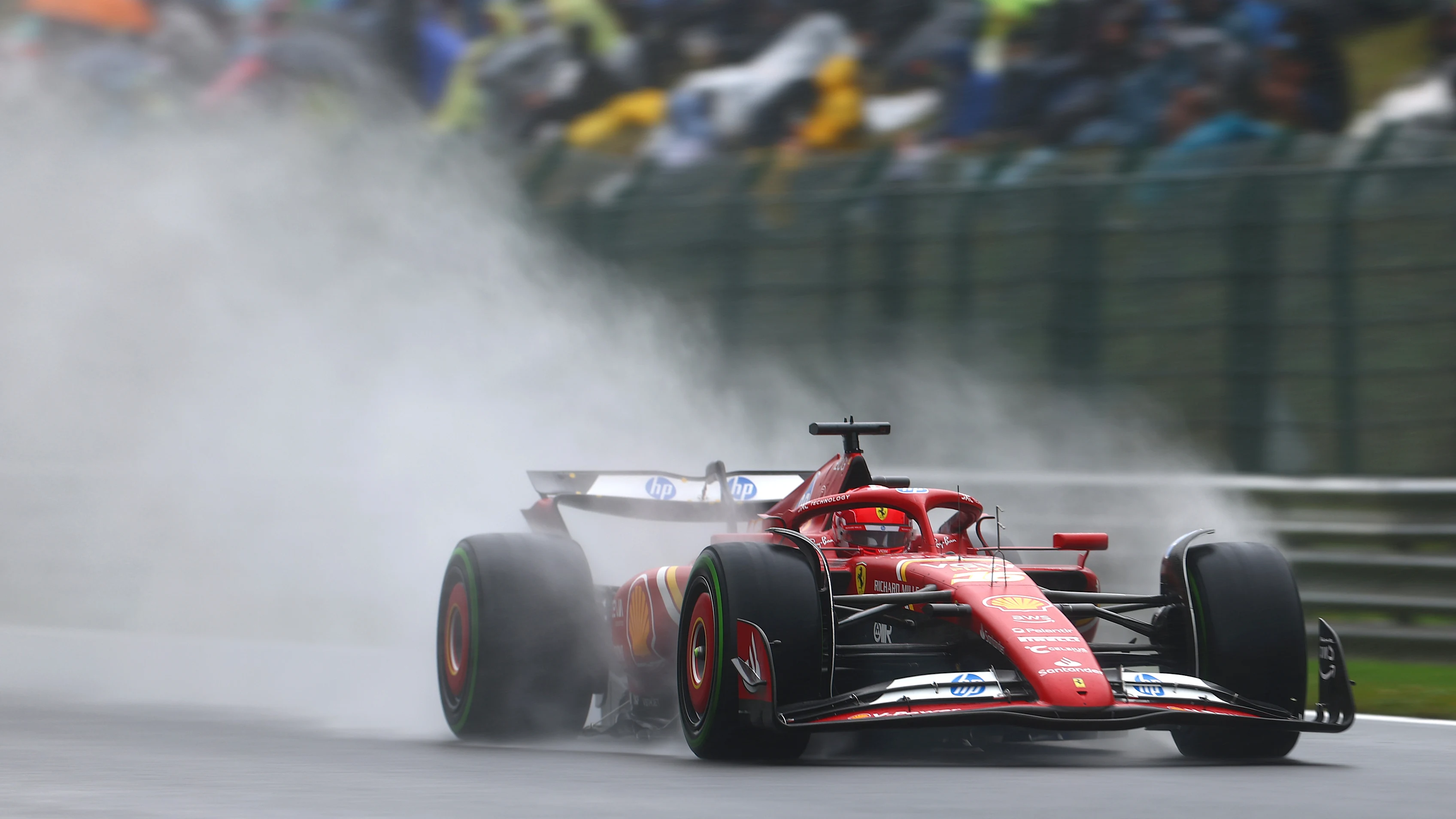 SPA, BELGIUM - JULY 27: Charles Leclerc of Monaco driving the (16) Ferrari SF-24 on track during