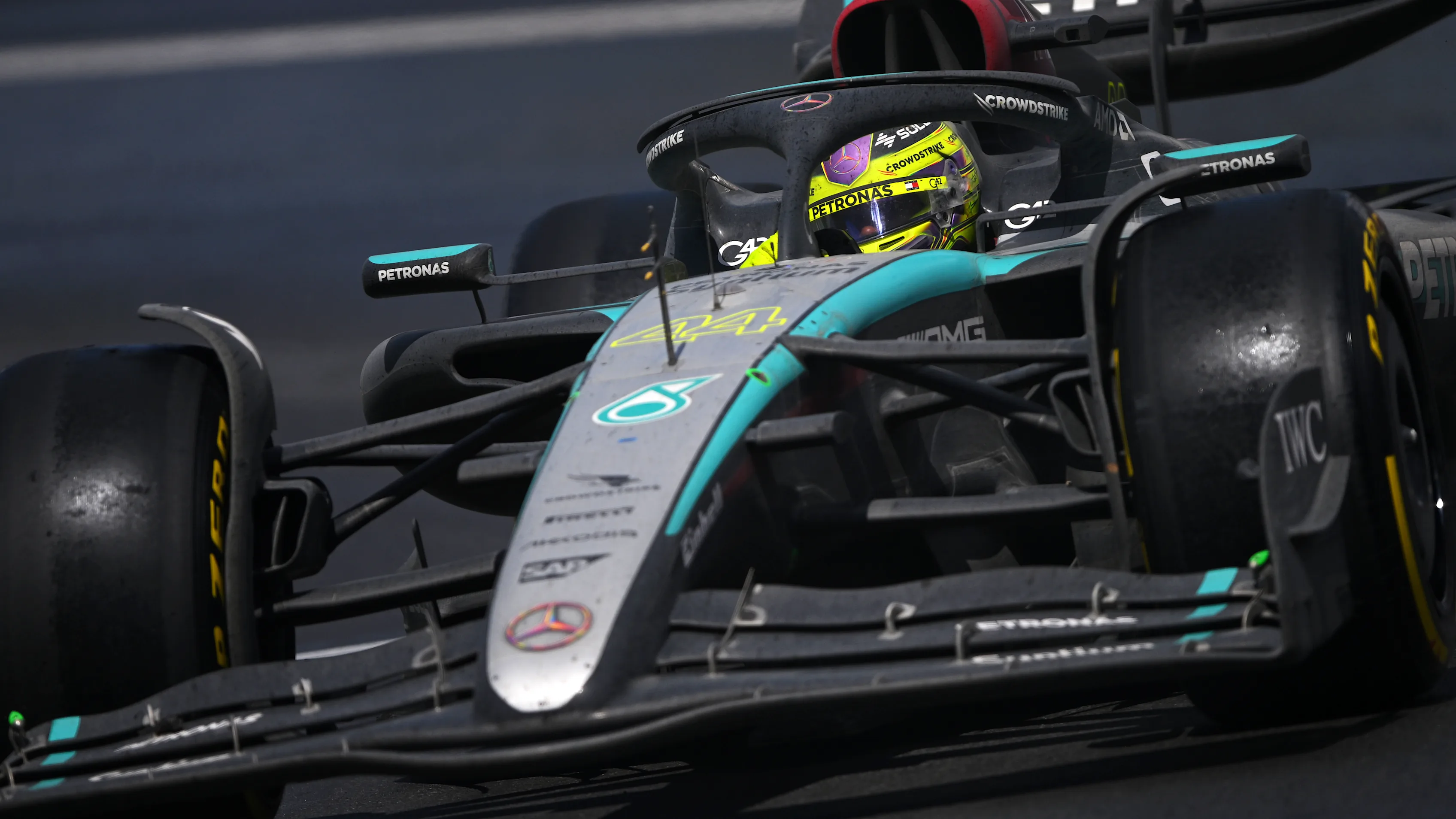 MONTREAL, QUEBEC - JUNE 09: Lewis Hamilton of Great Britain driving the (44) Mercedes AMG Petronas