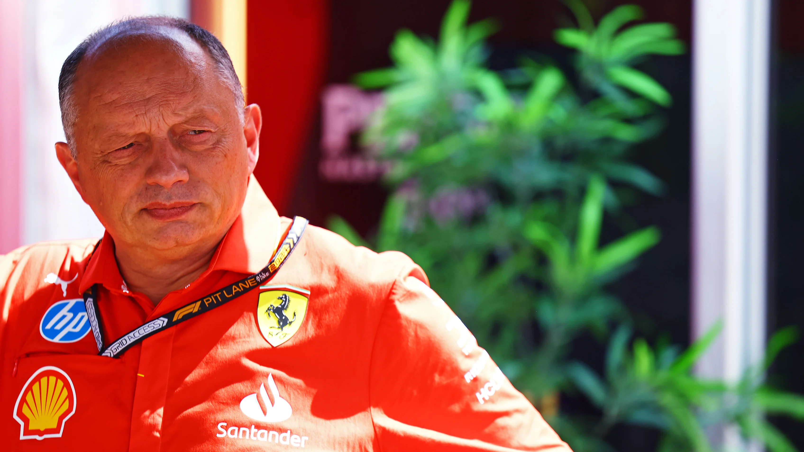 MONTREAL, QUEBEC - JUNE 07: Ferrari Team Principal Frederic Vasseur looks on in the Paddock prior