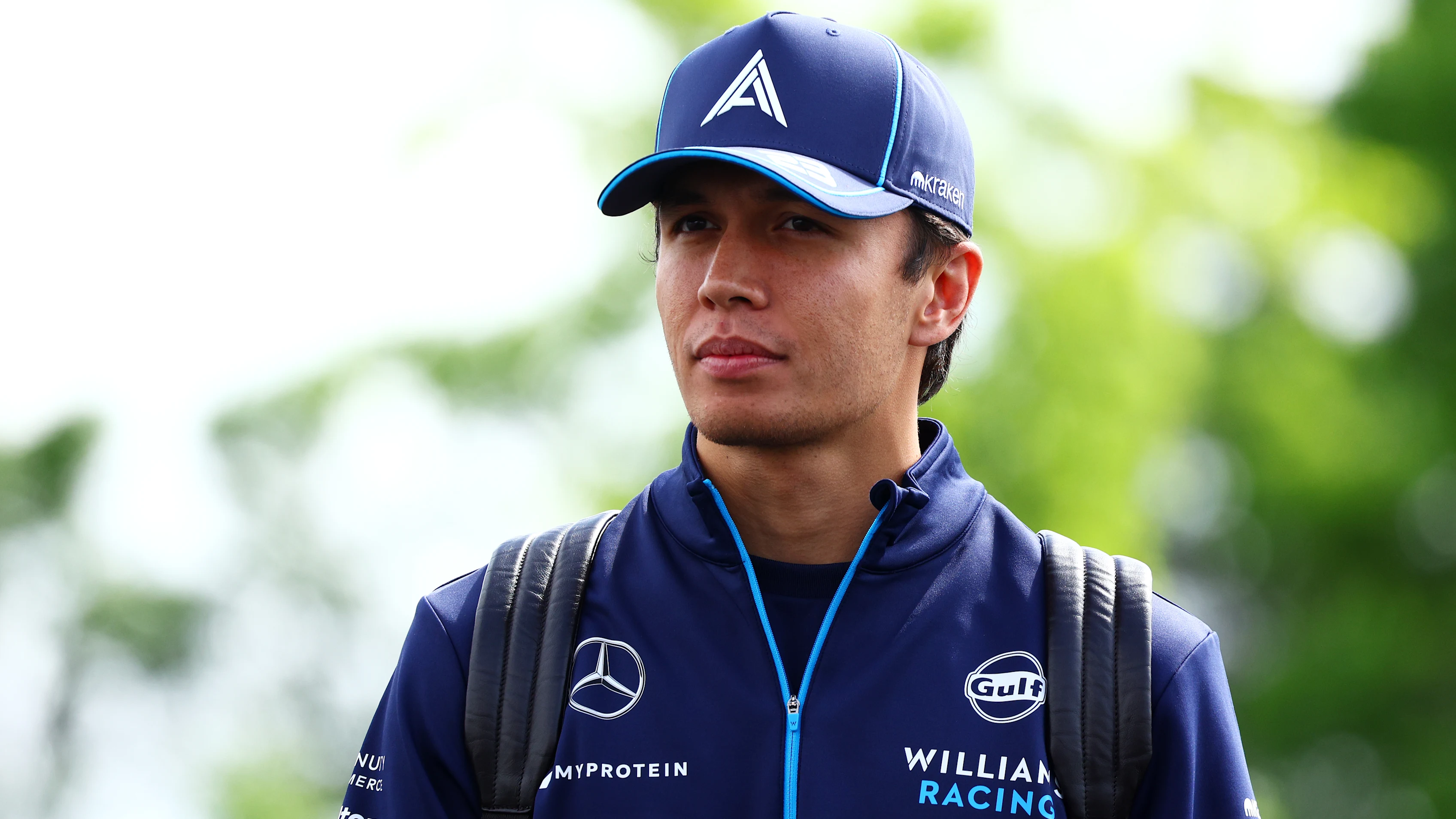 MONTREAL, QUEBEC - JUNE 08: Alexander Albon of Thailand and Williams arrives into the Paddock prior