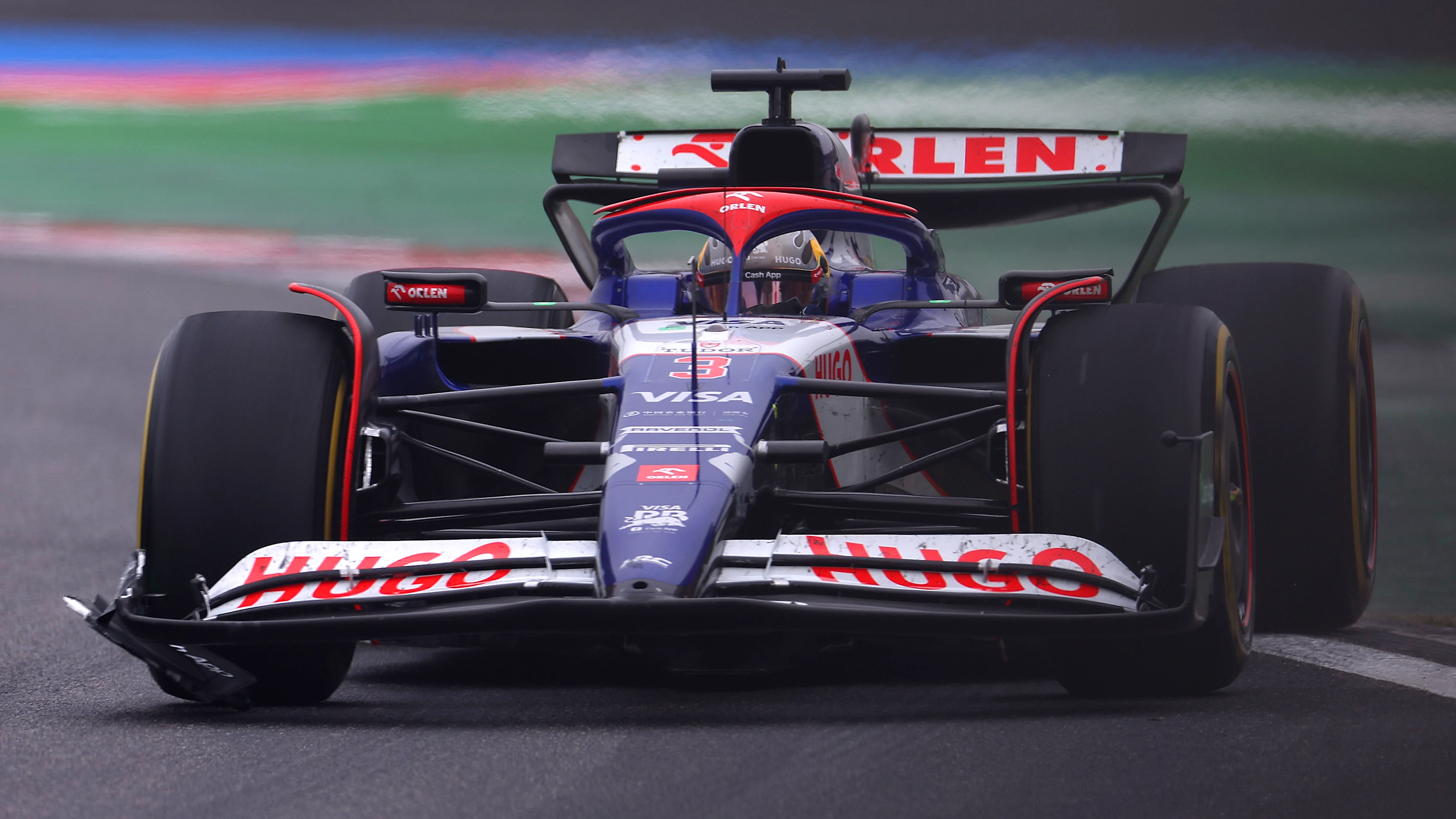 SHANGHAI, CHINA - APRIL 21: Daniel Ricciardo of Australia driving the (3) Visa Cash App RB VCARB 01