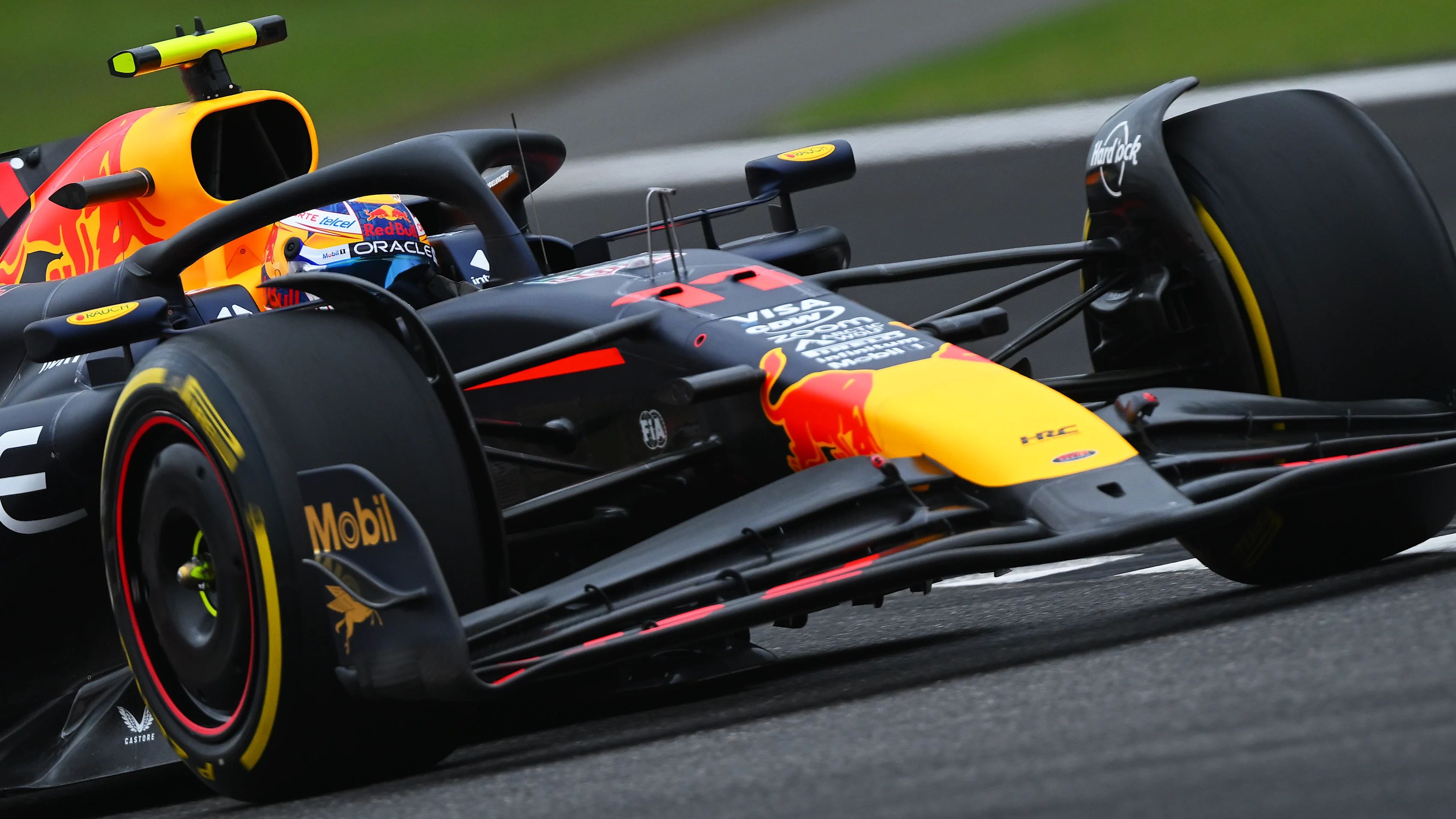SHANGHAI, CHINA - APRIL 19: Sergio Perez of Mexico driving the (11) Oracle Red Bull Racing RB20 on