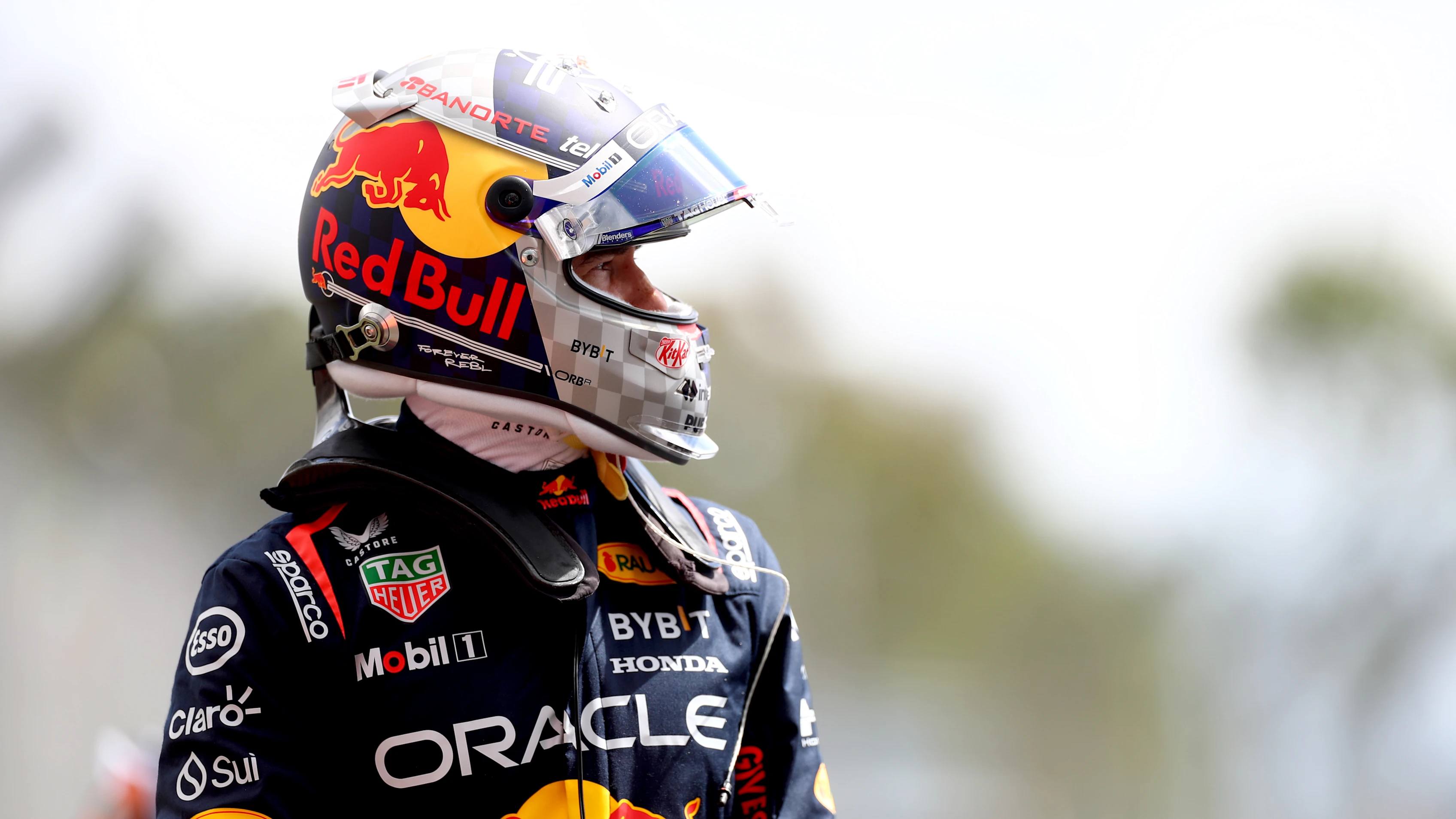 NORTHAMPTON, ENGLAND - JULY 06: Max Verstappen of the Netherlands and Oracle Red Bull Racing