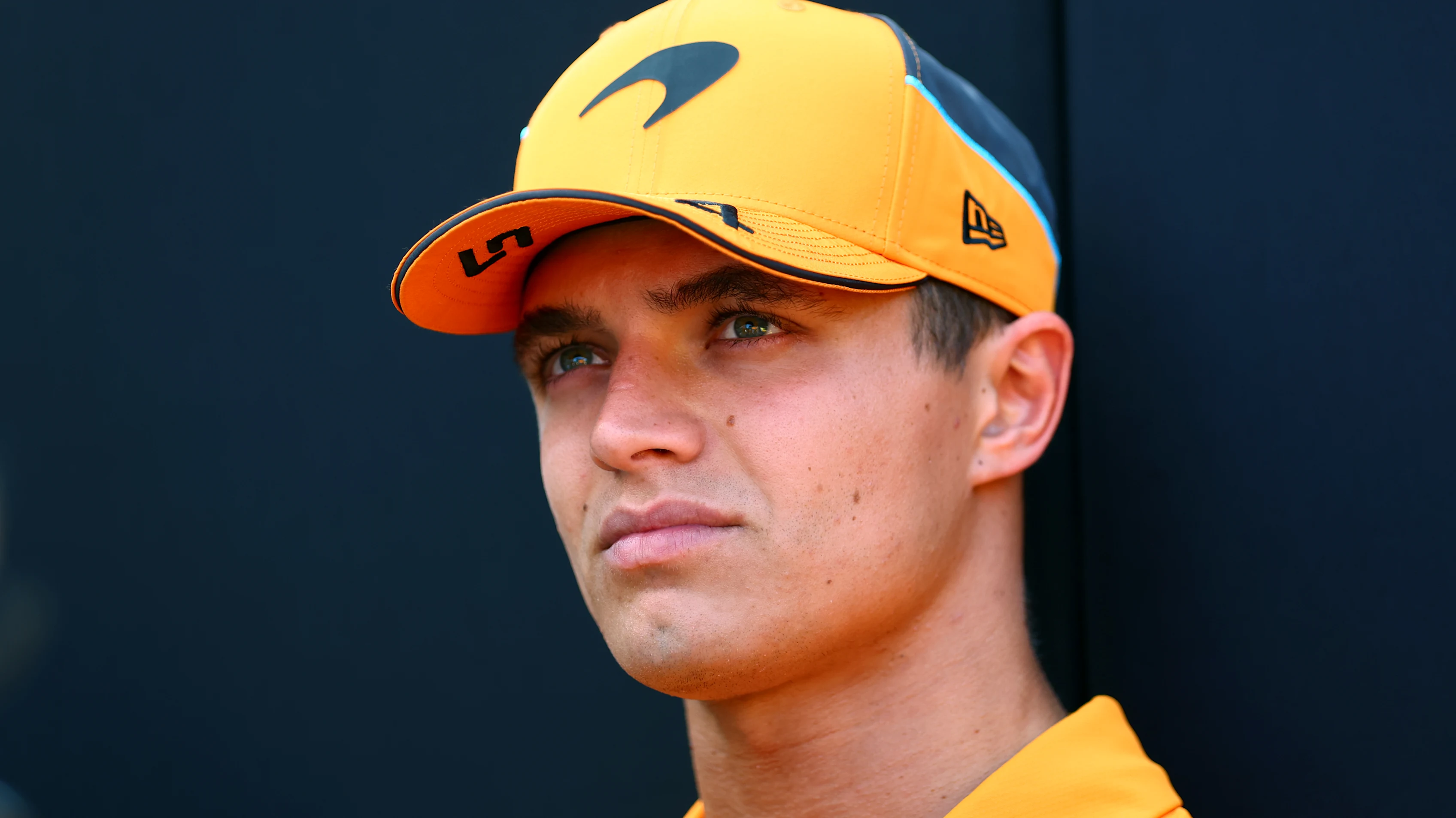 BUDAPEST, HUNGARY - JULY 18: Lando Norris of Great Britain and McLaren looks on in the Paddock