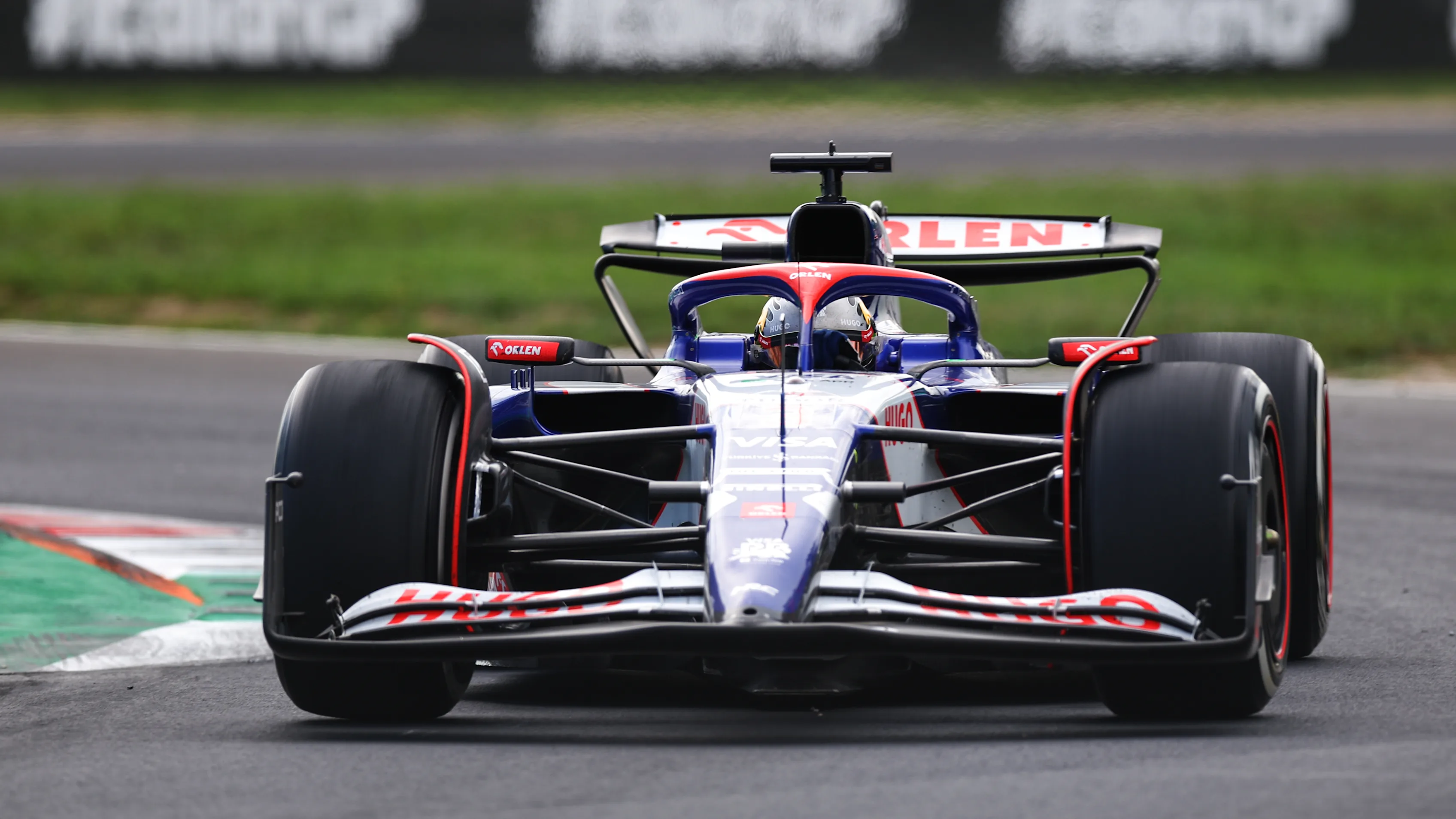 MONZA, ITALY - SEPTEMBER 01: Daniel Ricciardo of Australia driving the (3) Visa Cash App RB VCARB